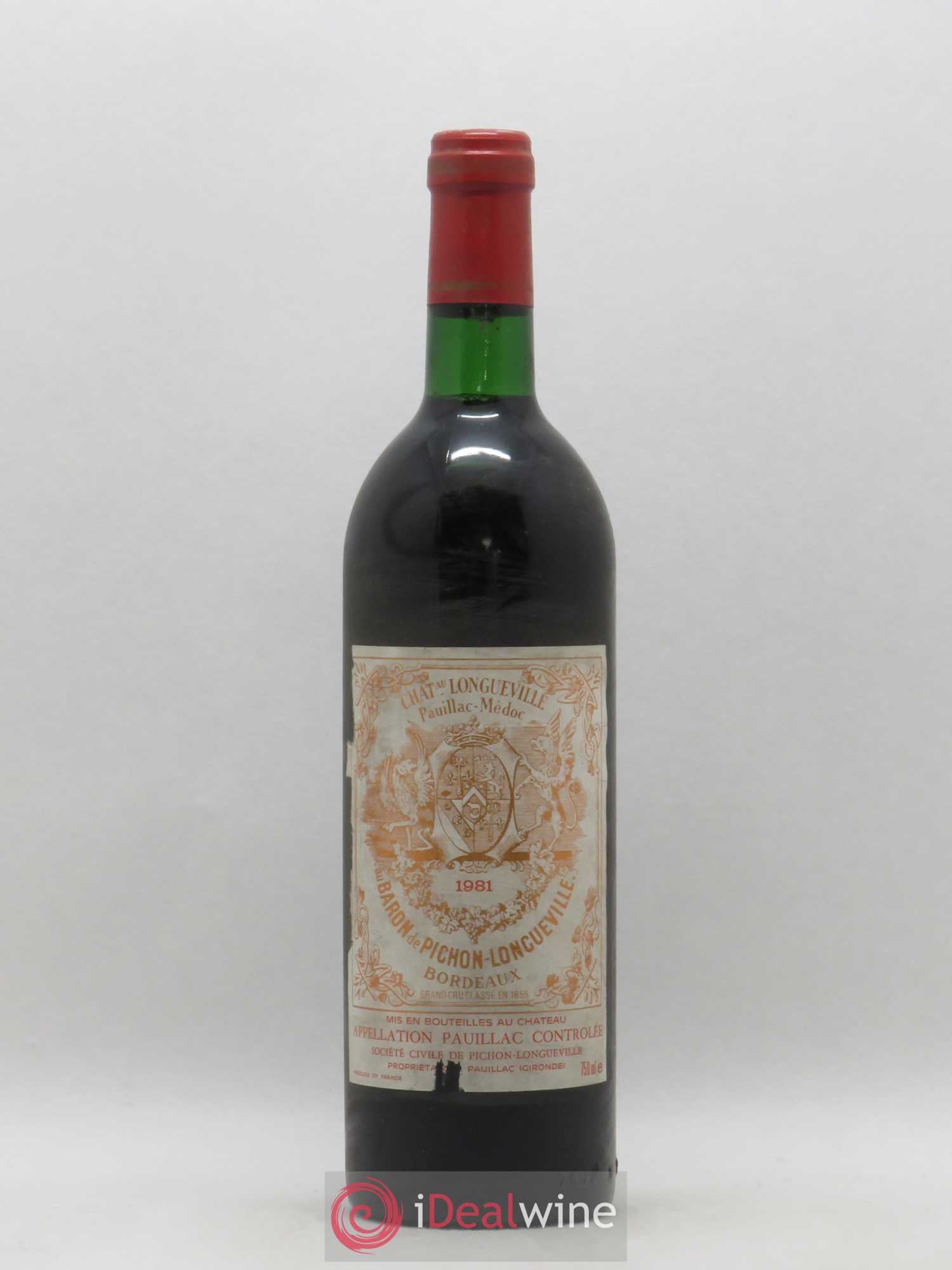Pichon Longueville Baron 2ème Grand Cru Classé 1981 - Lot de 1 bouteille - 0