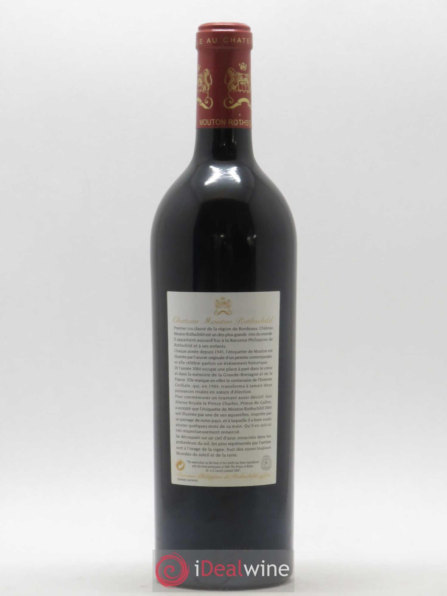 Château Mouton Rothschild 1er Grand Cru Classé 2004 - Lot de 1 bouteille - 1