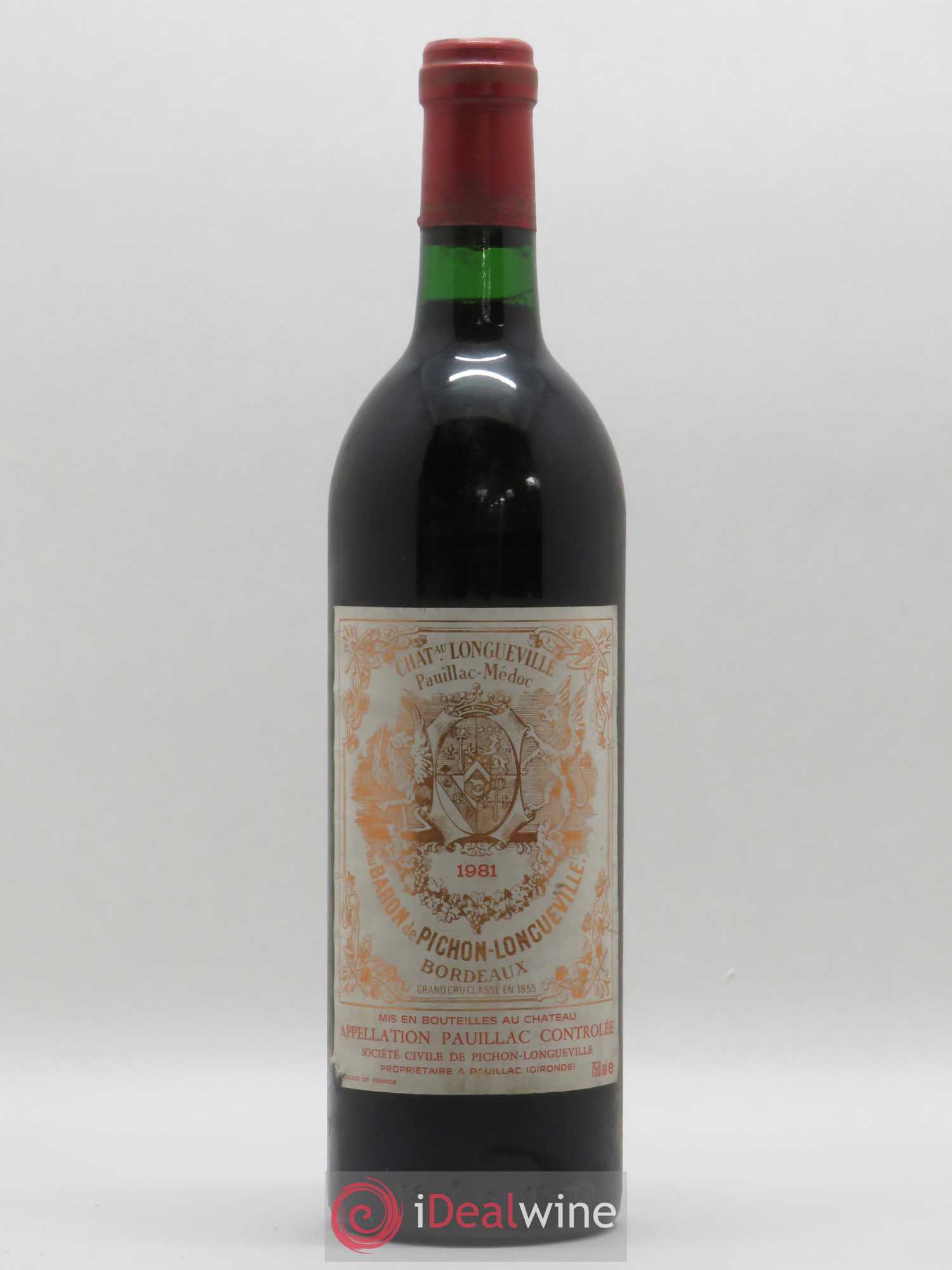 Pichon Longueville Baron 2ème Grand Cru Classé 1981 - Lot de 1 bouteille - 0