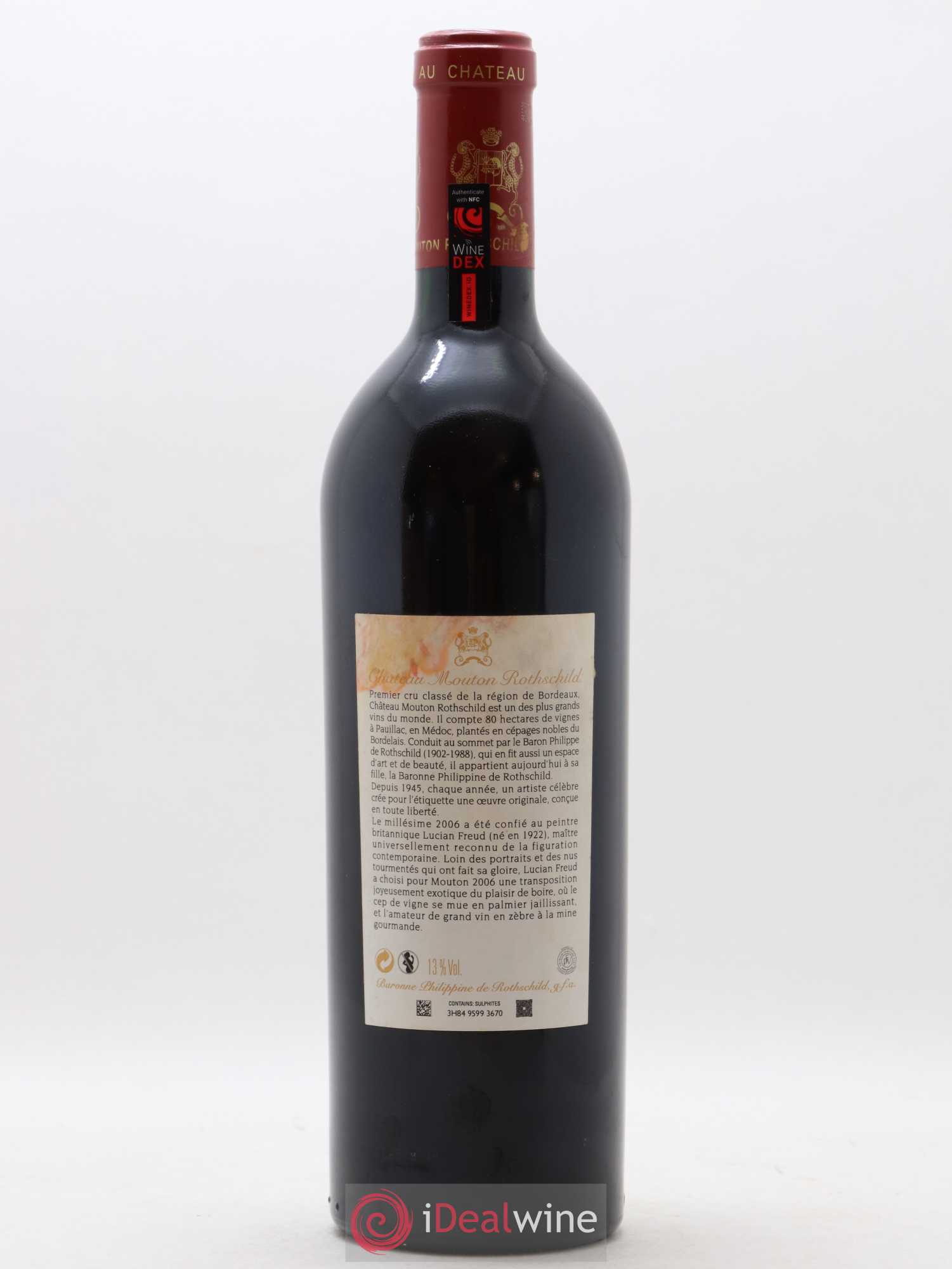 Château Mouton Rothschild 1er Grand Cru Classé 2006 - Lot de 1 bouteille - 1