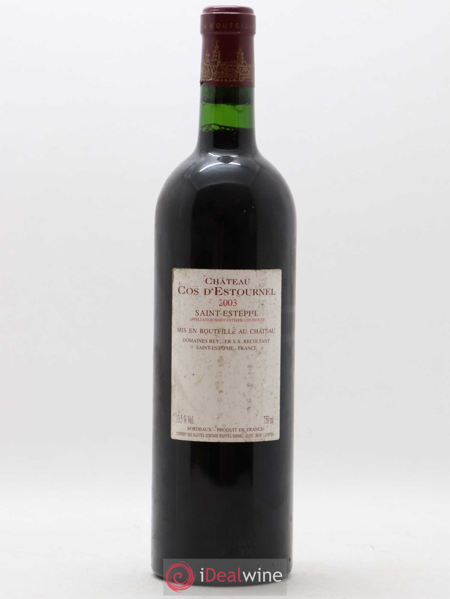 Cos d'Estournel 2ème Grand Cru Classé 2003 - Lot de 1 bouteille - 1