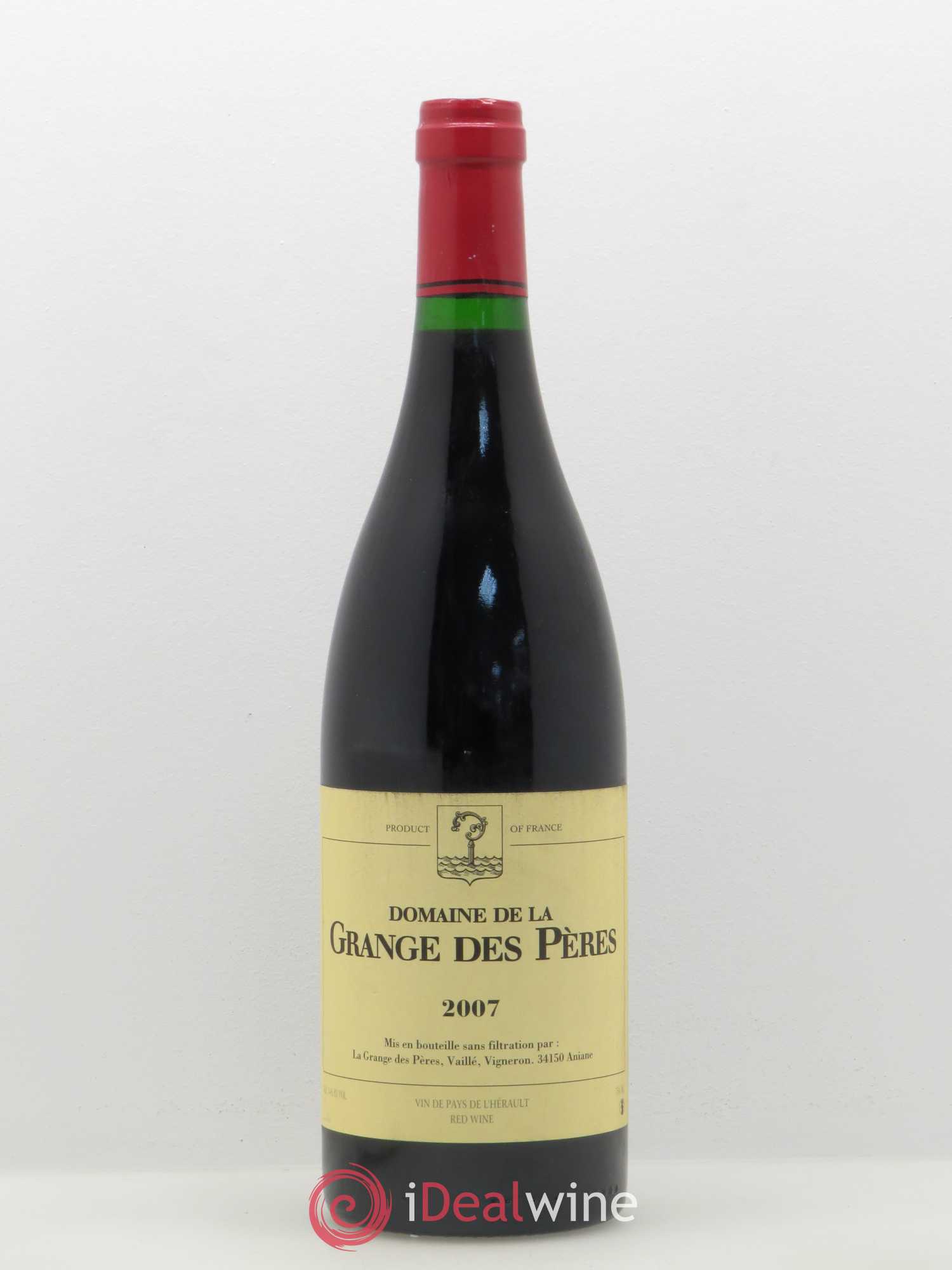 Pays d'Hérault Grange des Pères Laurent Vaillé 2007 - Lot de 1 bouteille - 0