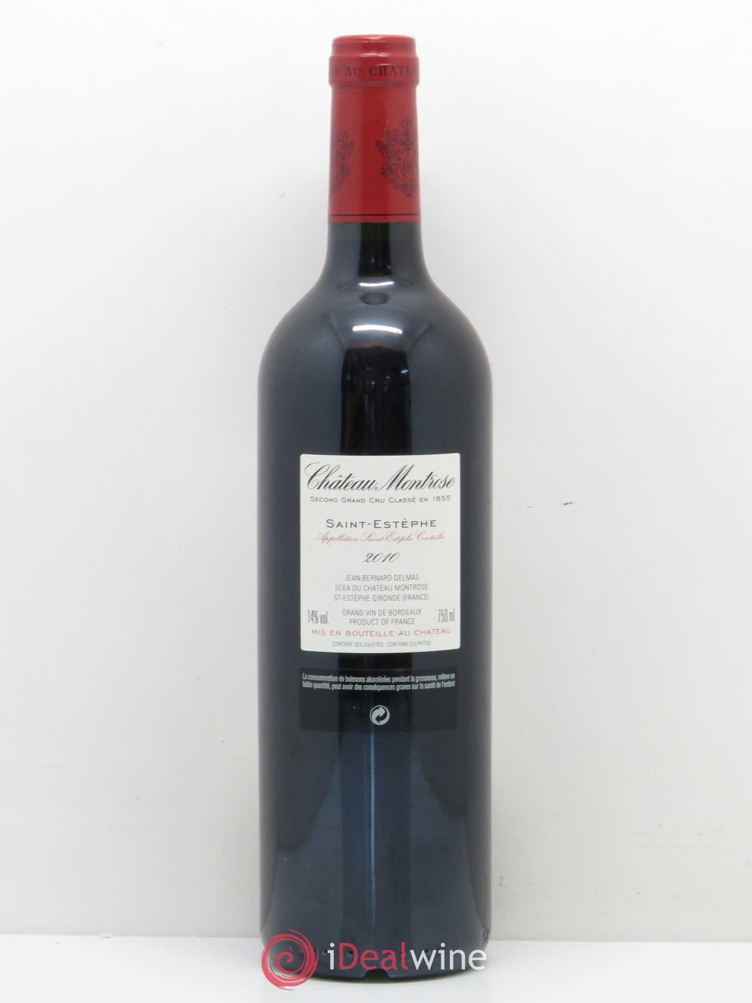 Château Montrose 2ème Grand Cru Classé 2010 - Lot de 1 bouteille - 1