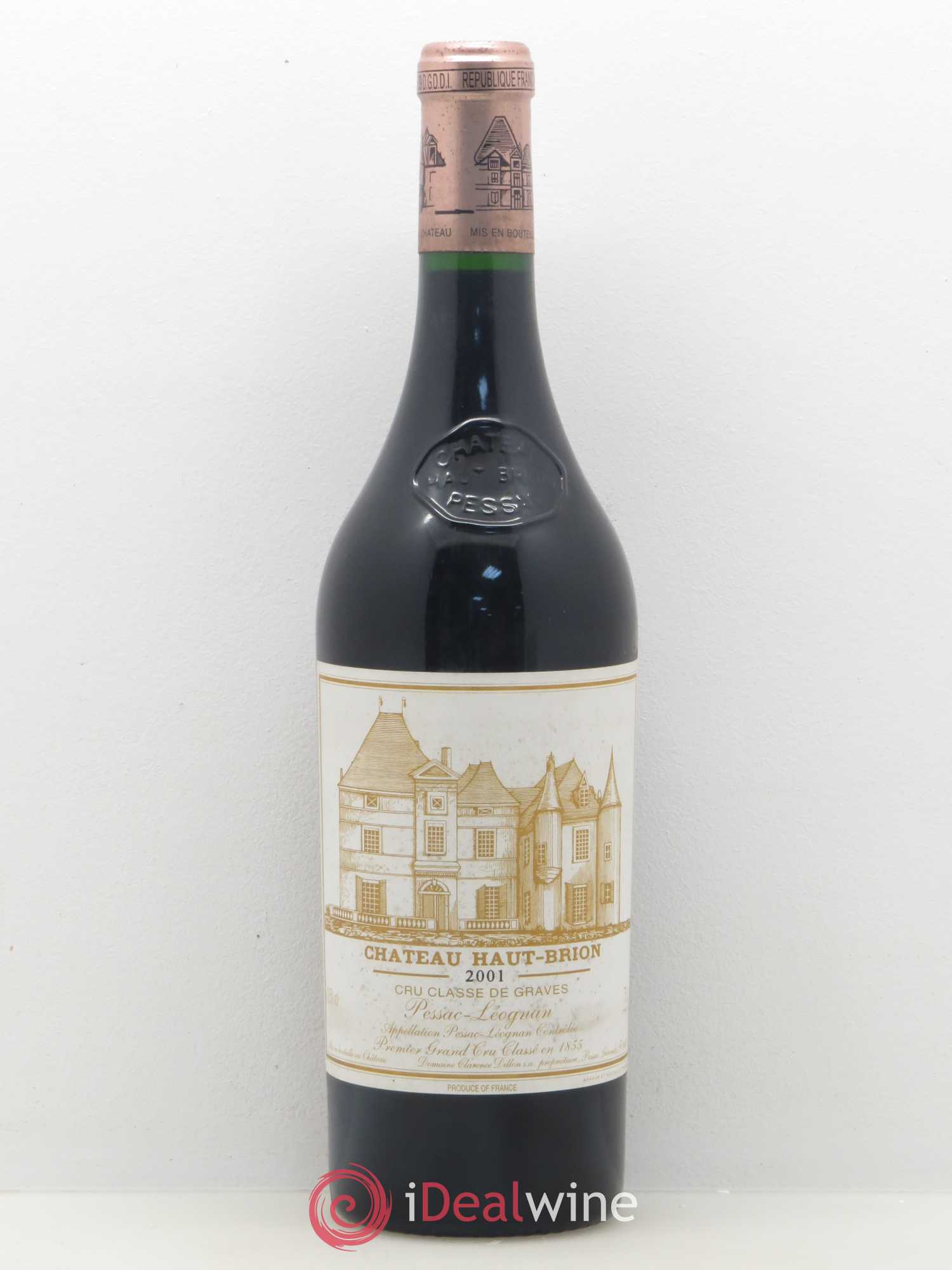 Château Haut Brion 1er Grand Cru Classé 2001 - Lot de 1 bouteille - 0