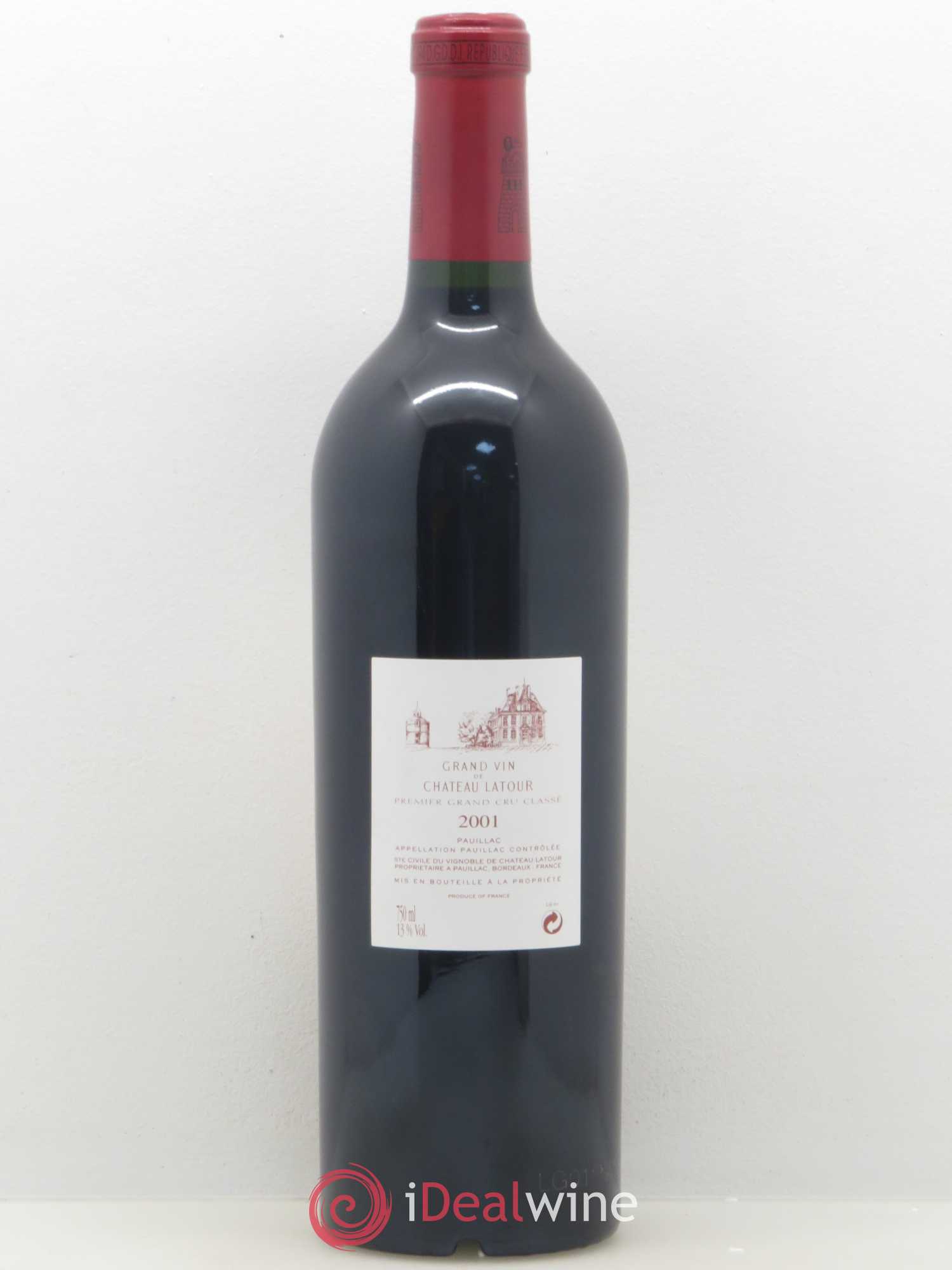 Château Latour 1er Grand Cru Classé 2001 - Lot de 1 bouteille - 1