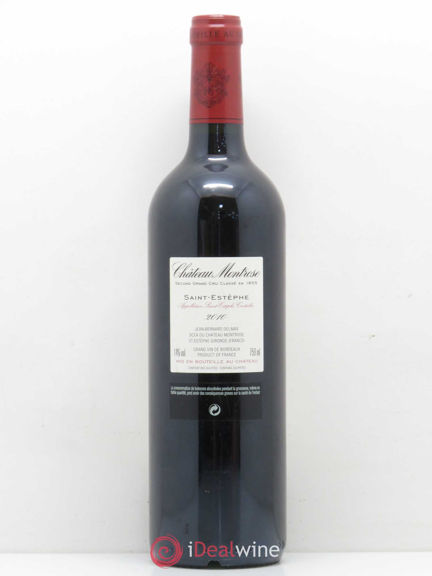 Château Montrose 2ème Grand Cru Classé 2010 - Lot de 1 bouteille - 1