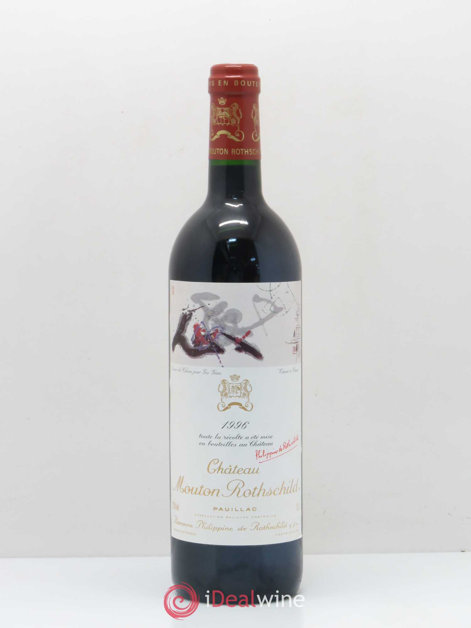 Château Mouton Rothschild 1er Grand Cru Classé 1996 - Lot de 1 bouteille - 0