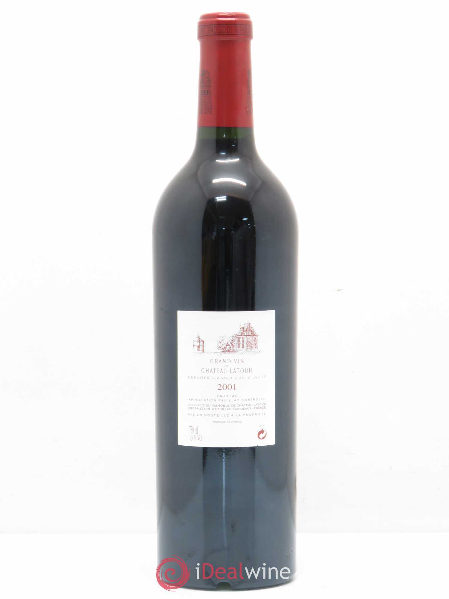 Château Latour 1er Grand Cru Classé 2001 - Lot de 1 bouteille - 1