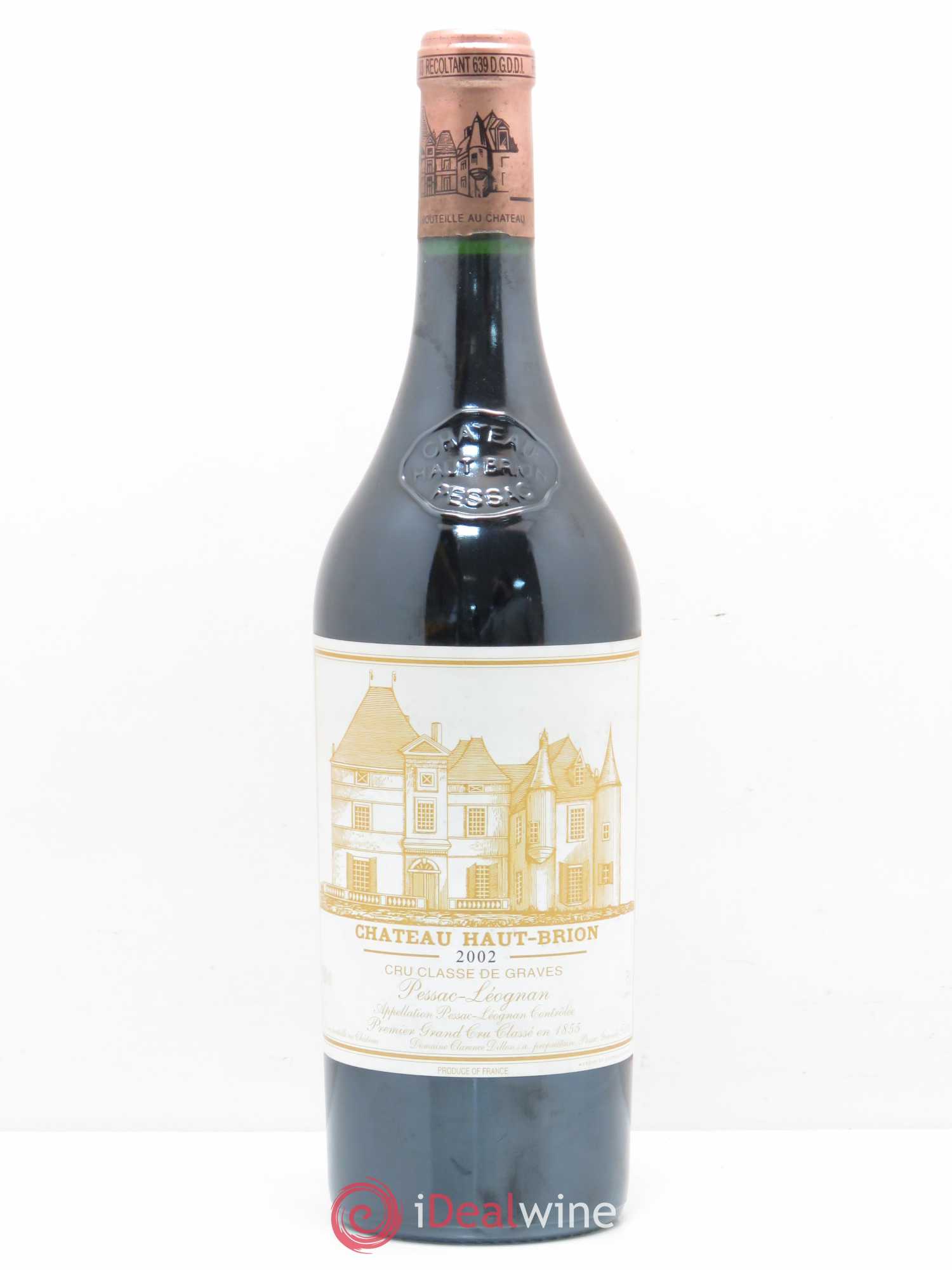 Château Haut Brion 1er Grand Cru Classé 2002 - Lot de 1 bouteille - 0