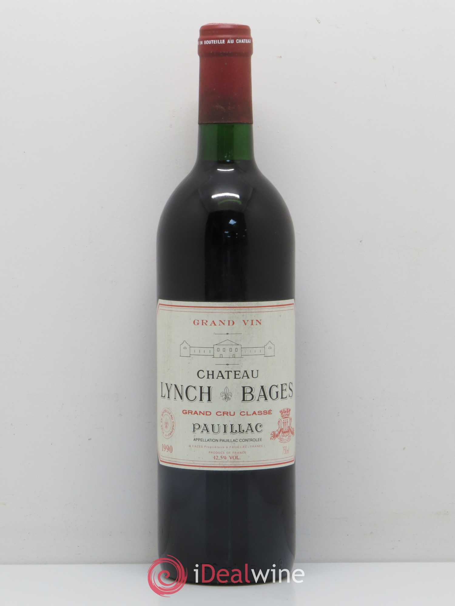 Château Lynch Bages 5ème Grand Cru Classé 1990 - Lot de 1 bouteille - 0