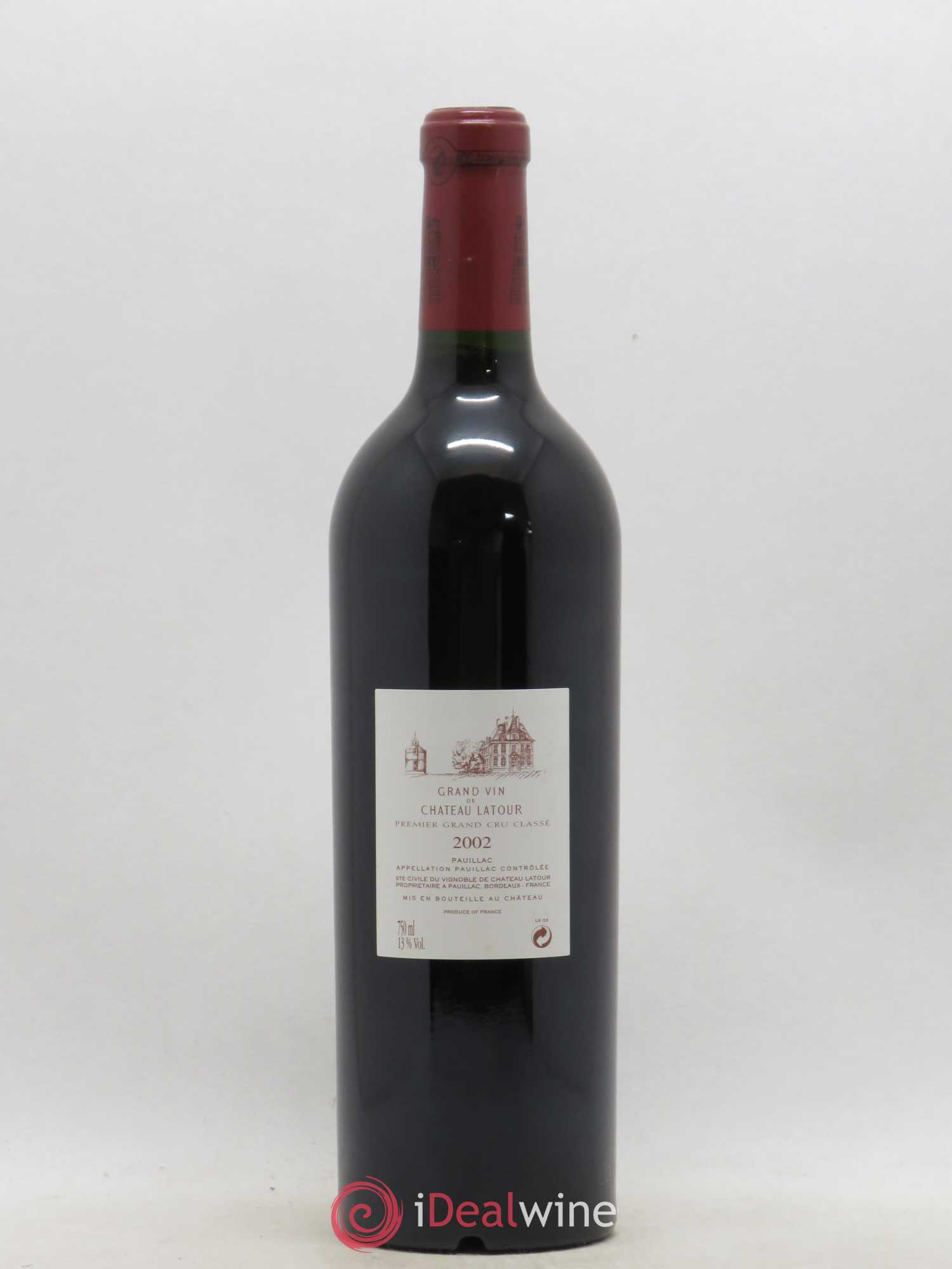 Château Latour 1er Grand Cru Classé 2002 - Lot de 1 bouteille - 1
