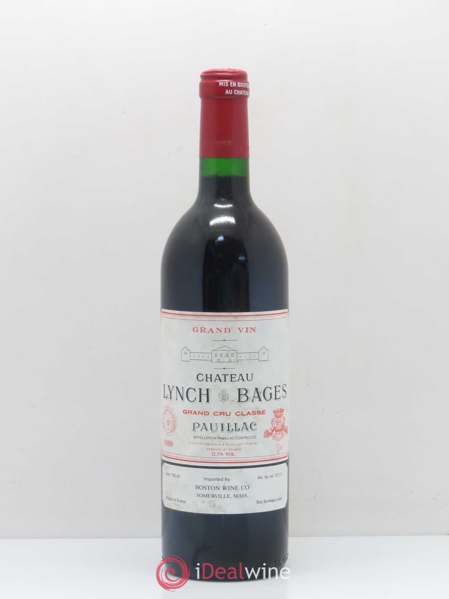 Château Lynch Bages 5ème Grand Cru Classé 1989 - Lot de 1 bouteille - 0