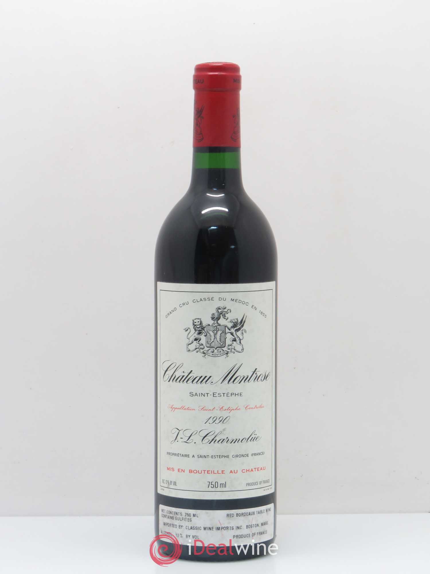 Château Montrose 2ème Grand Cru Classé 1990 - Lot de 1 bouteille - 0