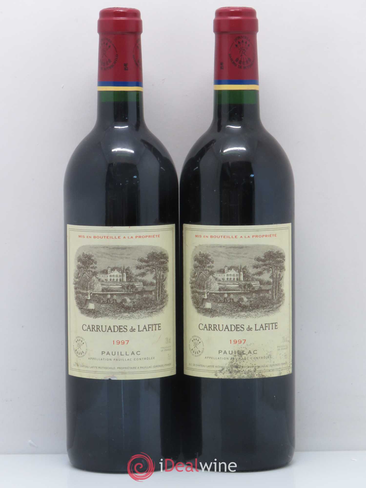 Carruades de Lafite Rothschild Second Vin 1997 - Lot de 2 bouteilles - 0