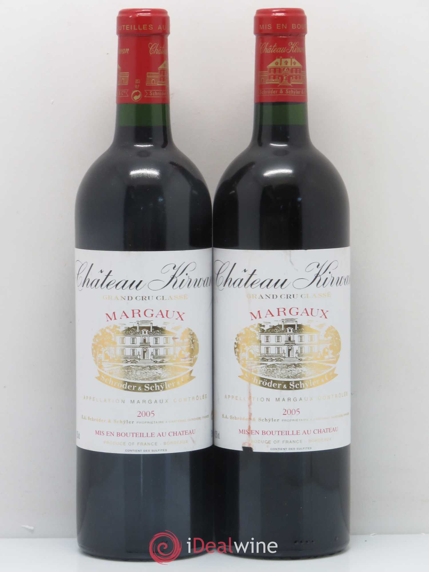 Château Kirwan 3ème Grand Cru Classé 2005 - Lot de 2 bouteilles - 0