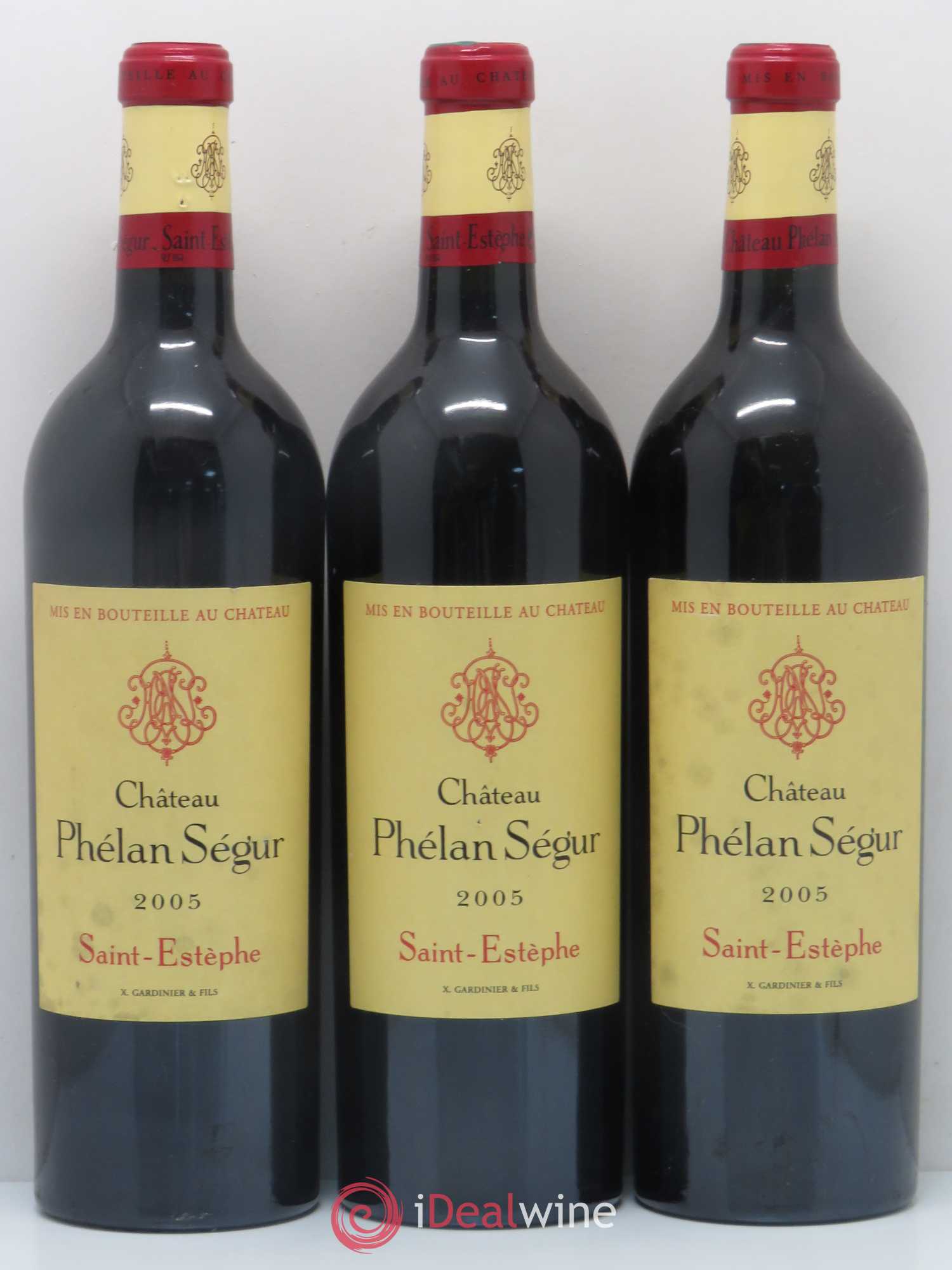 Château Phélan Ségur 2005 - Lot de 3 bouteilles - 0