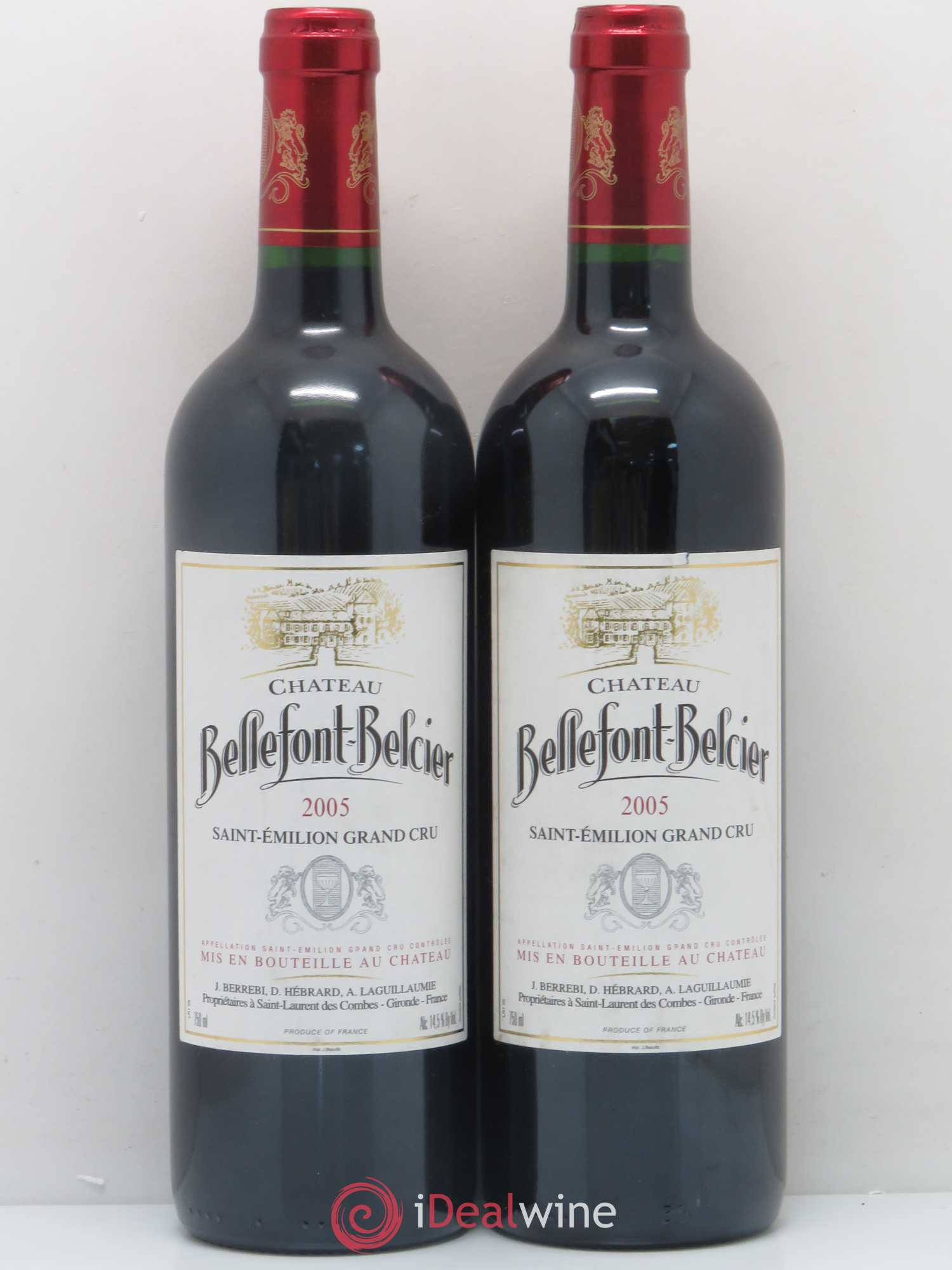Château Bellefont-Belcier Grand Cru Classé 2005 - Lot de 2 bouteilles - 0