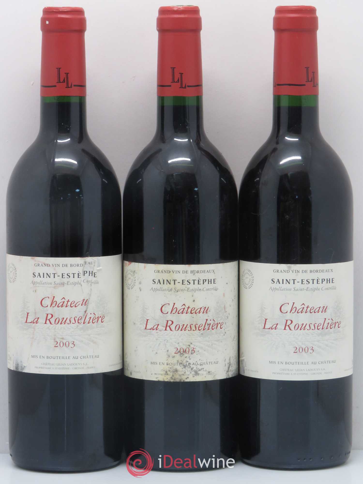 Saint-Estèphe Château La Rousselière (sans prix de réserve) 2003 - Posten von 6 Flaschen - 1