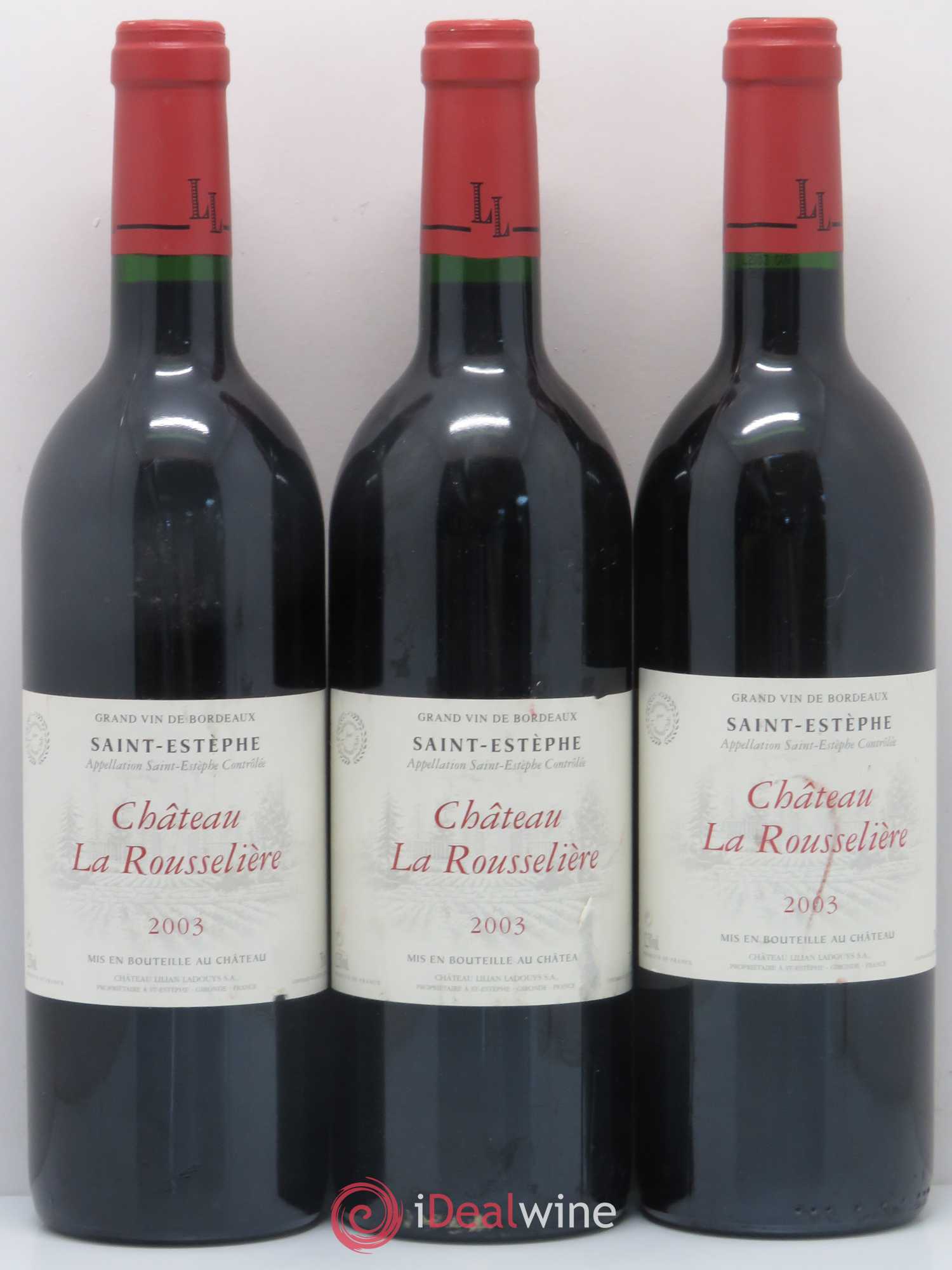 Saint-Estèphe Château La Rousselière (sans prix de réserve) 2003 - Posten von 6 Flaschen - 2