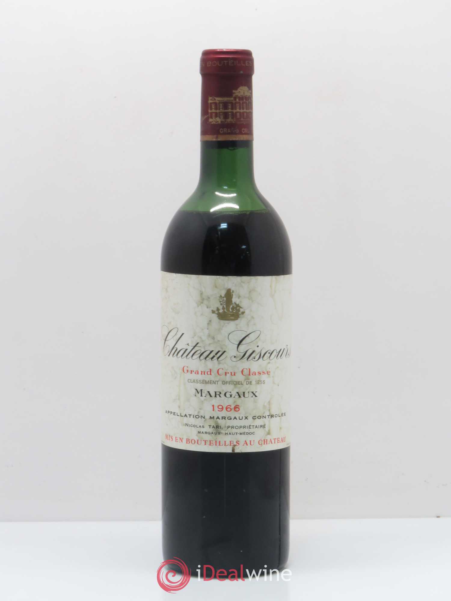 Château Giscours 3ème Grand Cru Classé 1966 - Lot de 1 bouteille - 0