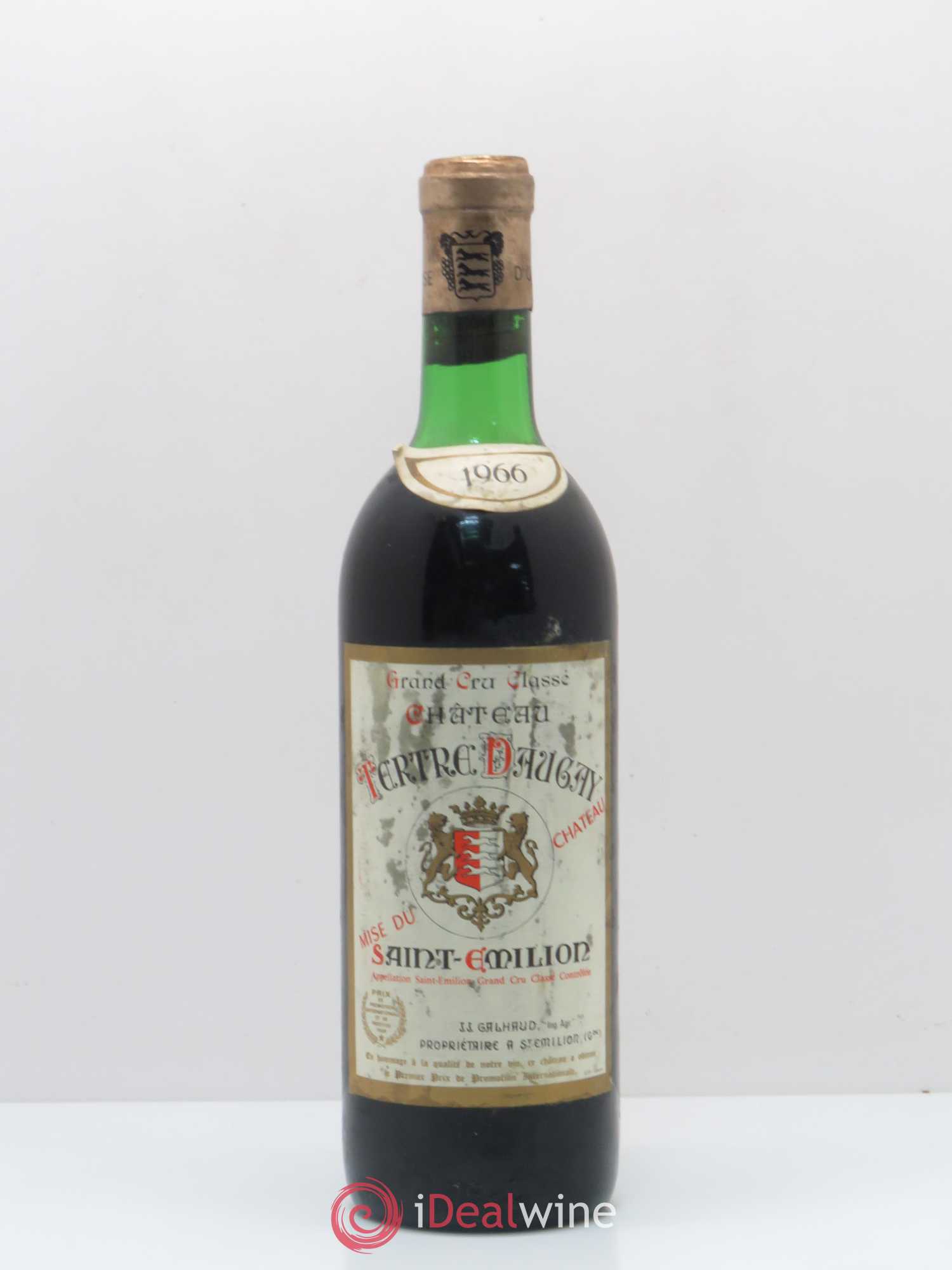 Château Tertre Daugay Grand Cru Classé 1966 - Lot de 1 bouteille - 0
