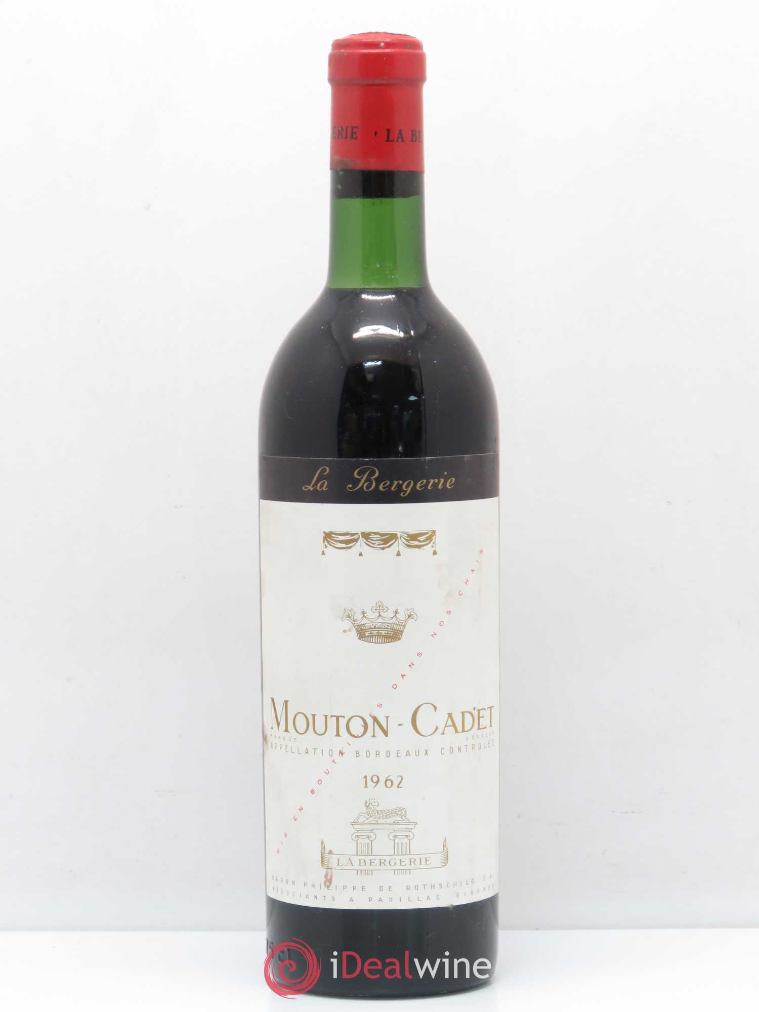 Château Mouton Cadet La Bergerie 1962 - Lot de 1 bouteille - 0