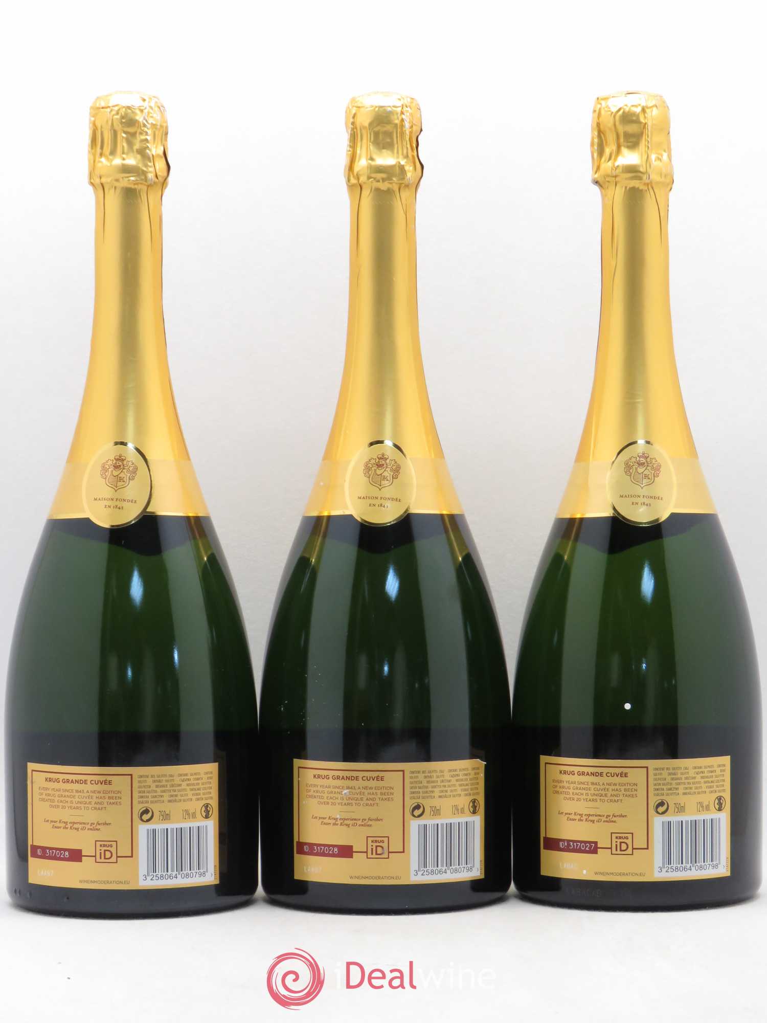 Grande Cuvée Brut Krug - Lot de 3 bouteilles - 1