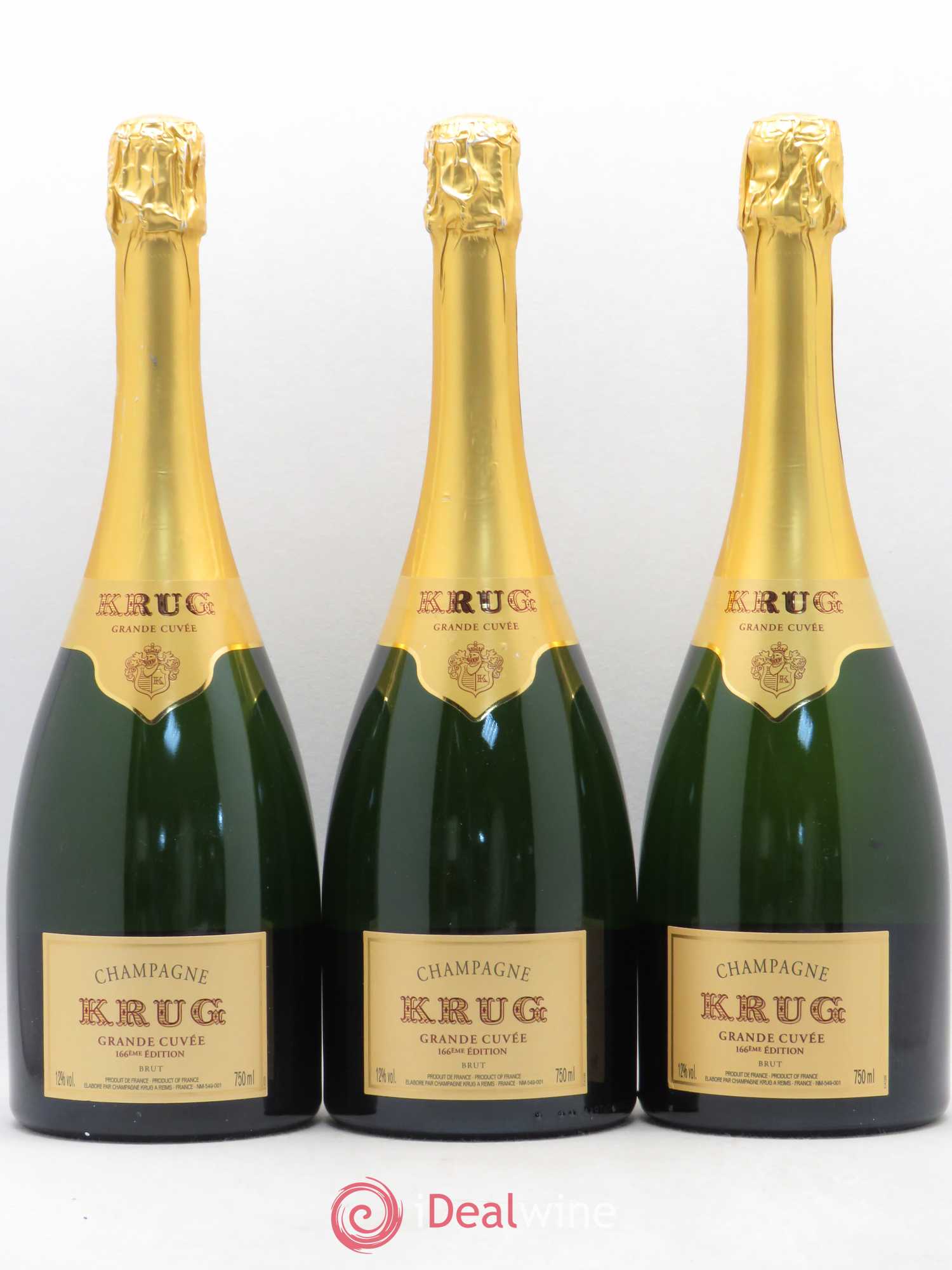 Grande Cuvée Brut Krug - Lot de 3 bouteilles - 0