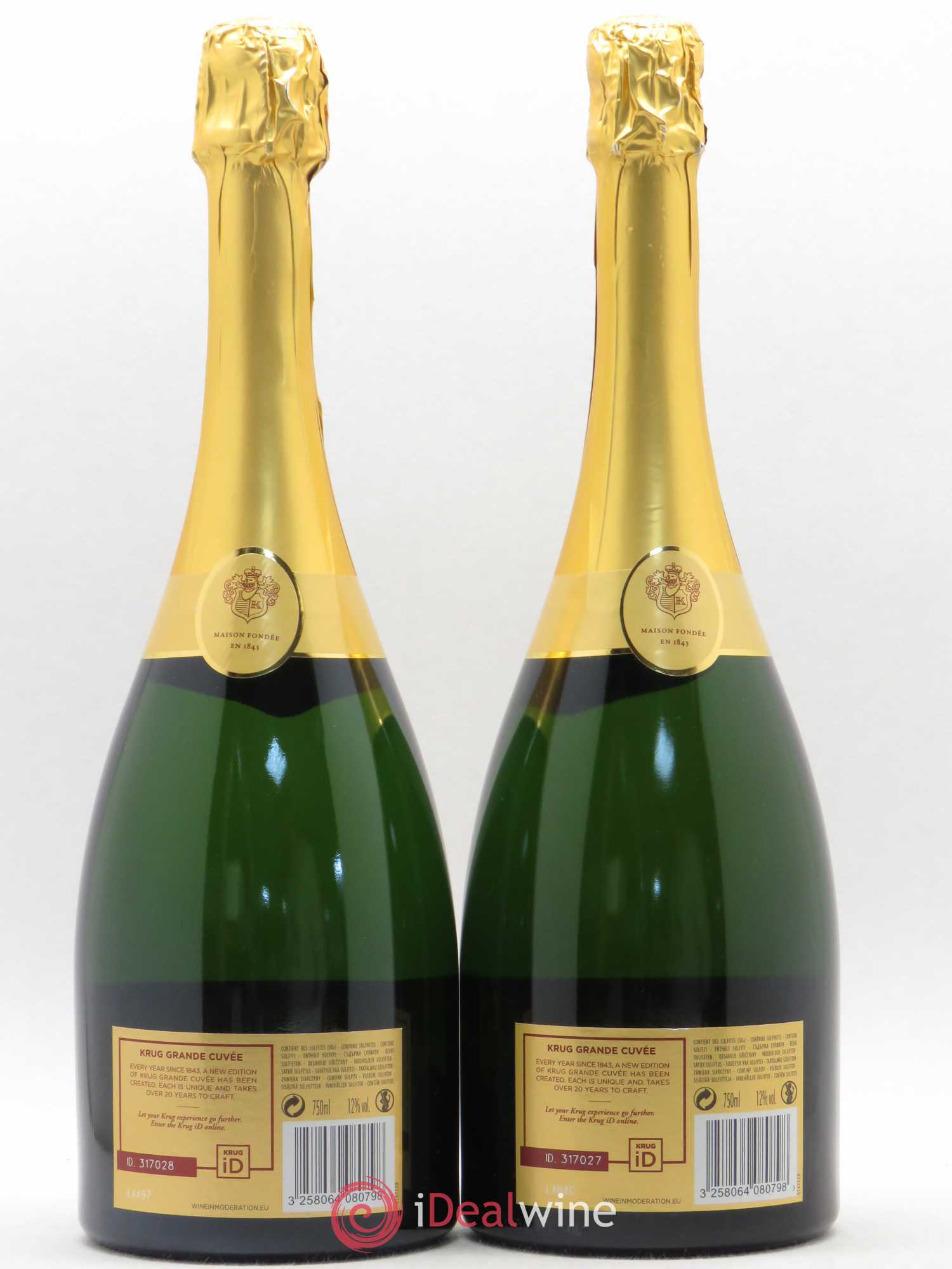 Grande Cuvée Brut Krug - Lot de 2 bouteilles - 1
