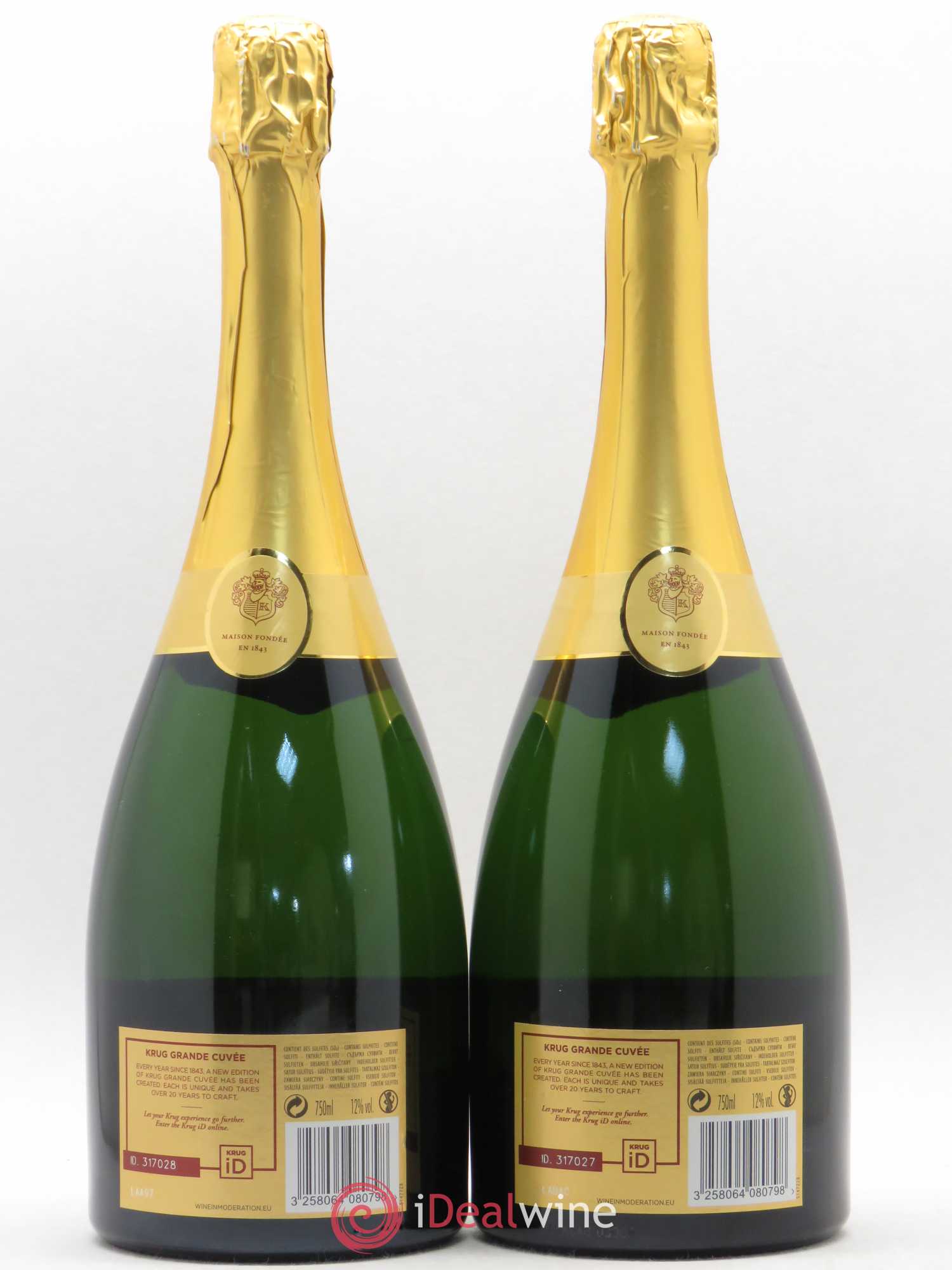 Grande Cuvée Brut Krug - Lot de 2 bouteilles - 1