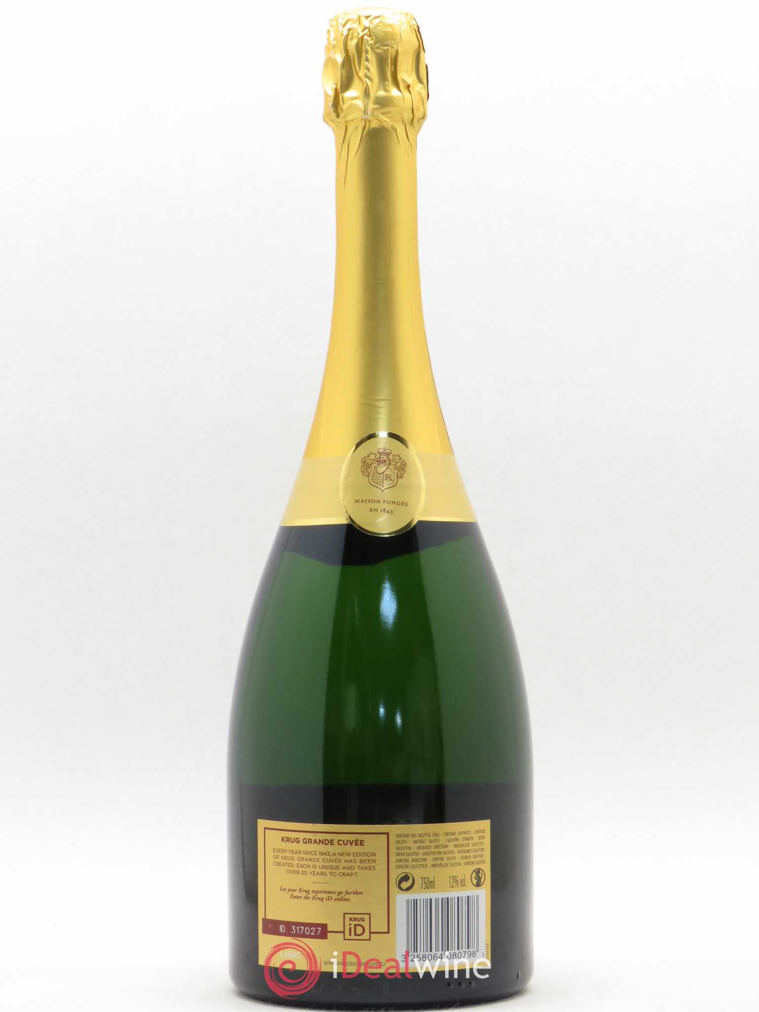Grande Cuvée Brut Krug - Lot de 1 bouteille - 1
