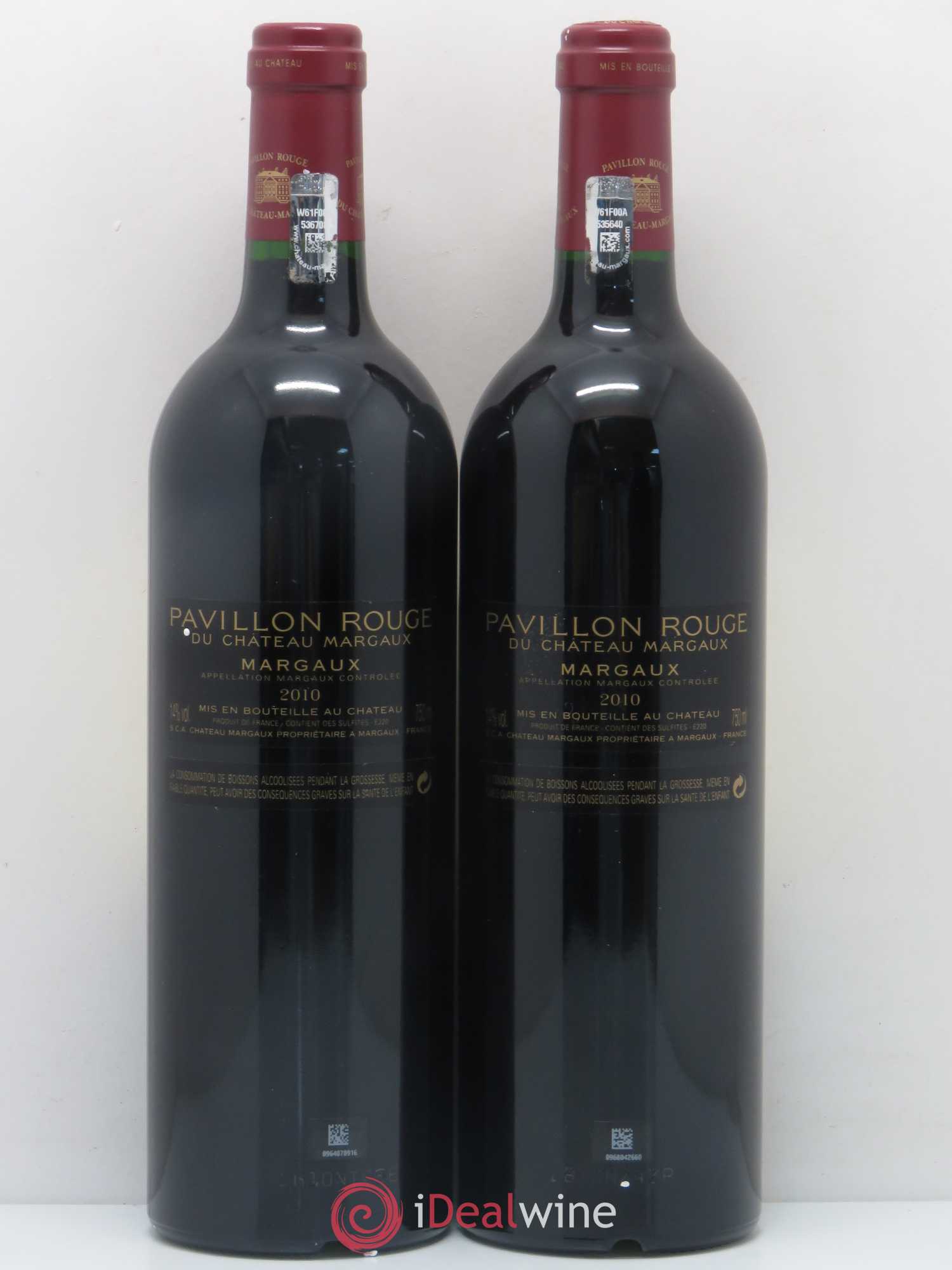 Pavillon Rouge du Château Margaux Second Vin 2010 - Lot de 2 bouteilles - 1