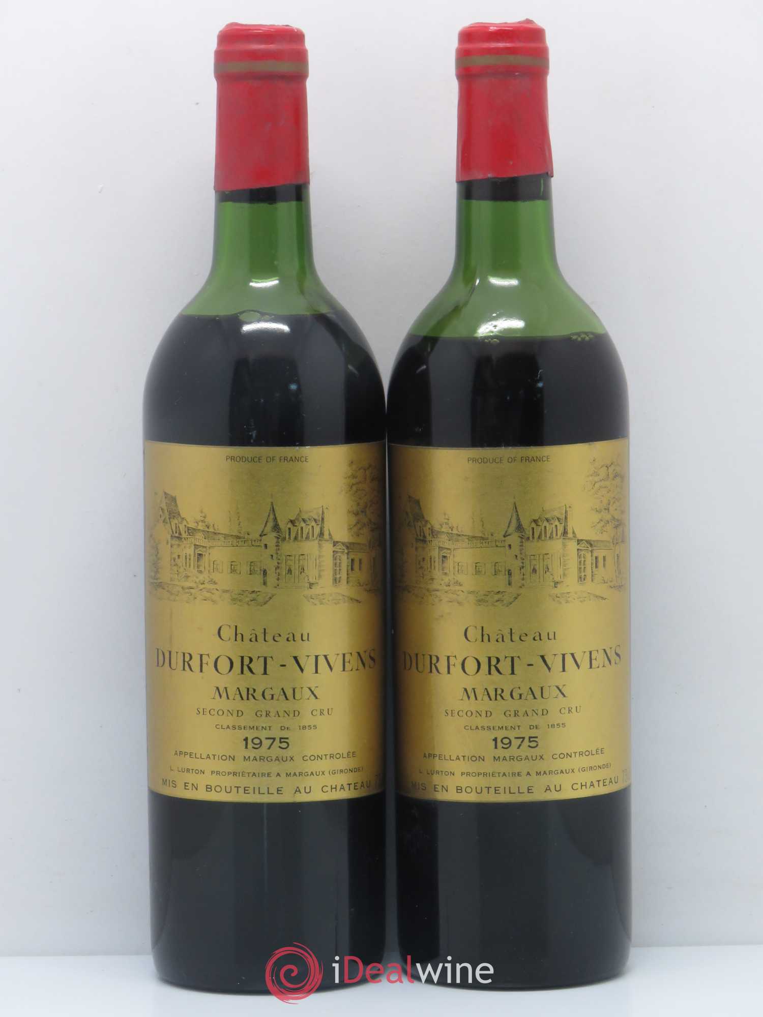 Château Durfort Vivens 2ème Grand Cru Classé 1975 - Lot de 5 bouteilles - 2