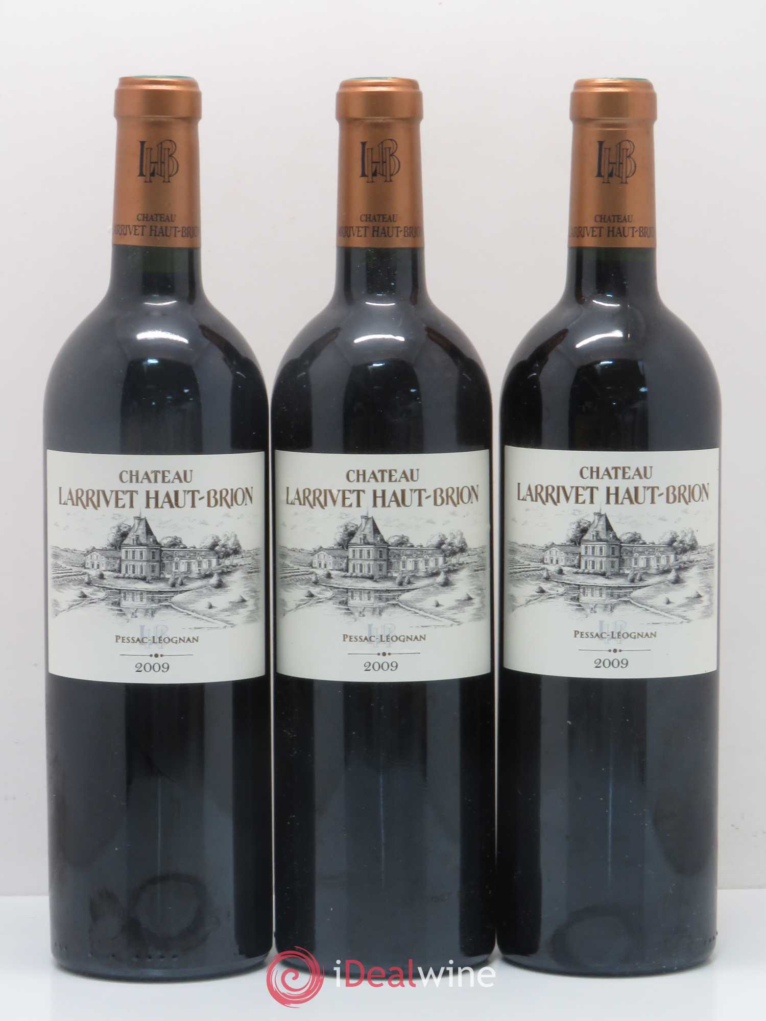 Château Larrivet Haut-Brion 2009 - Lot de 3 bouteilles - 0