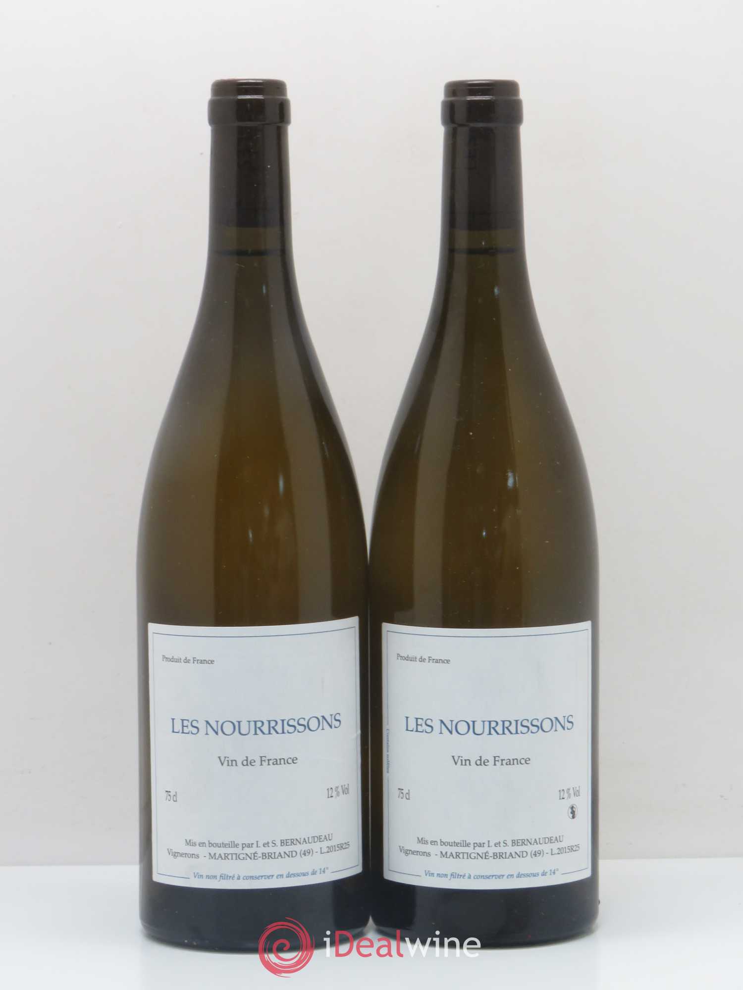 Vin de France Les Nourrissons Stéphane Bernaudeau 2015 - Lot de 2 bouteilles - 0