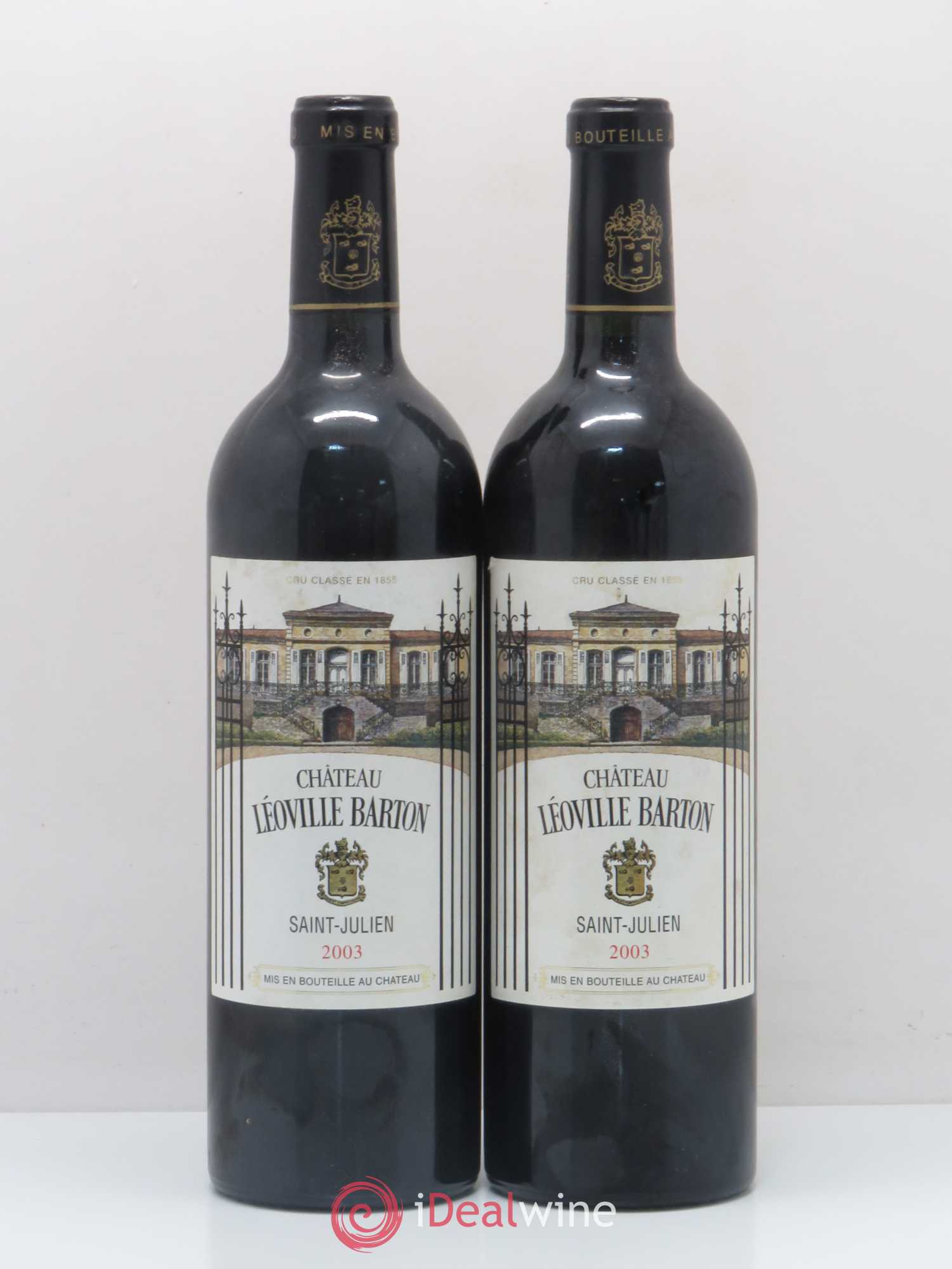 Château Léoville Barton 2ème Grand Cru Classé 2003 - Lot de 2 bouteilles - 0