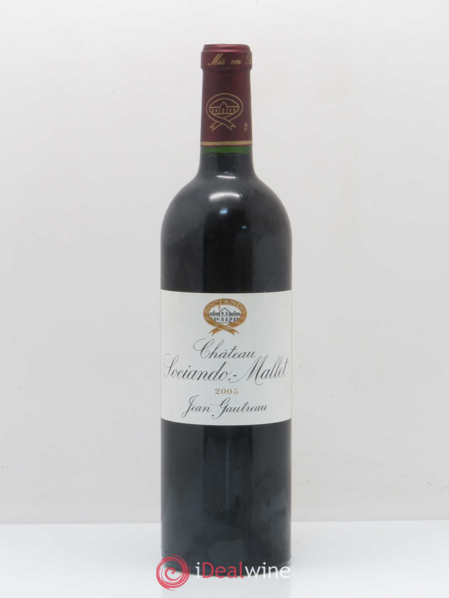 Château Sociando Mallet 2005 - Lot de 1 bouteille - 0