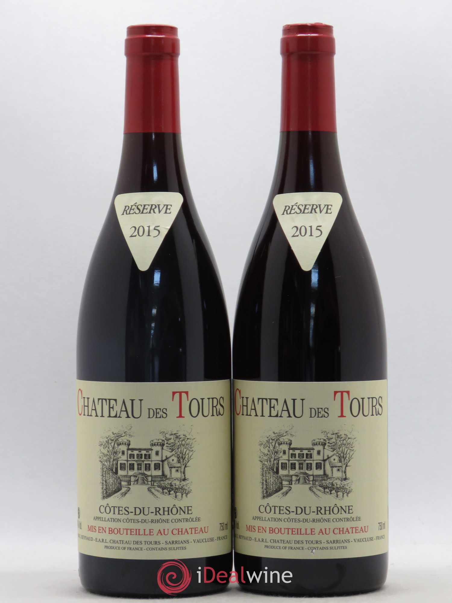 Côtes-du-Rhône Château des Tours Emmanuel Reynaud 2015 - Lot de 2 bouteilles - 0