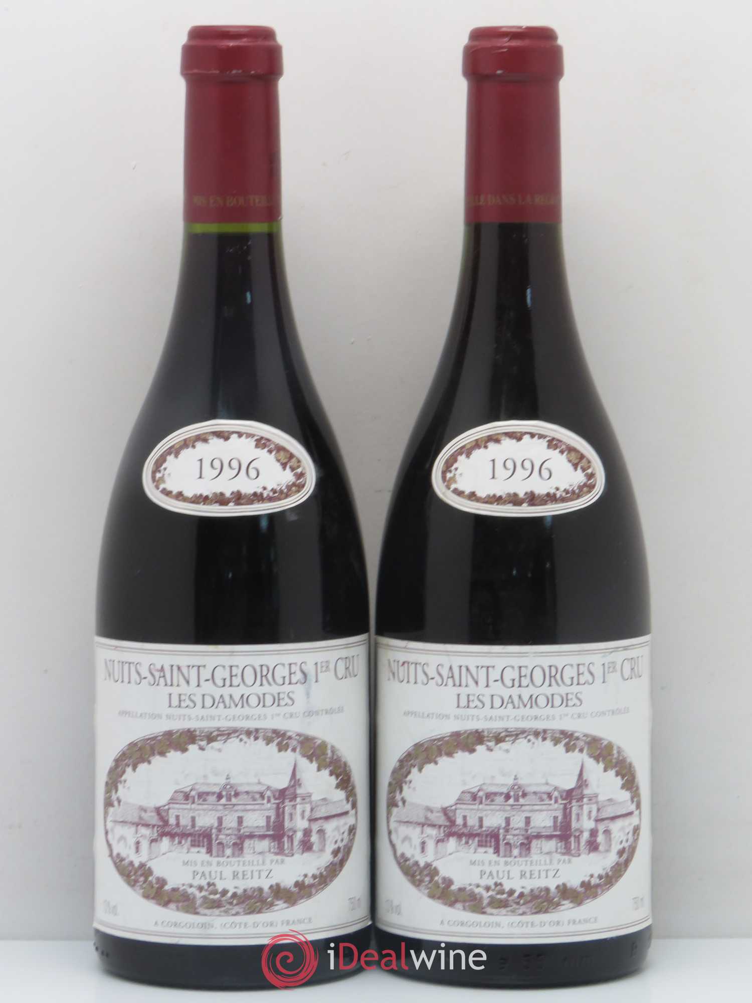 Nuits-Saint-Georges 1er Cru Les Damodes Paul Reitz 1996 - Lot de 2 bouteilles - 0