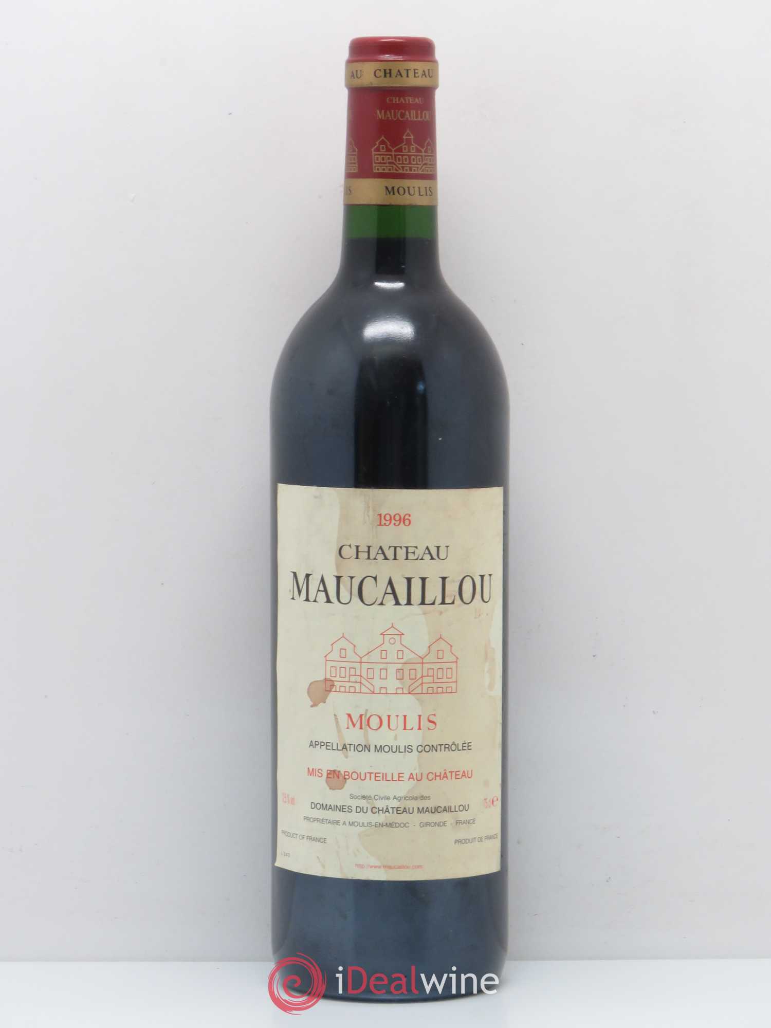 Château Maucaillou 1996 - Lot de 1 bouteille - 0