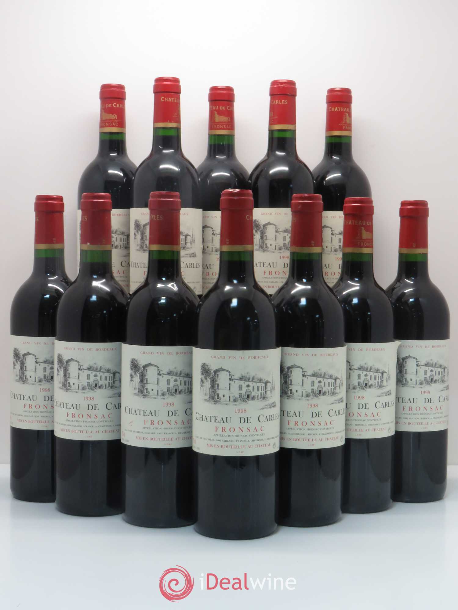 Château de Carles 1998 - Lot de 12 bouteilles - 0