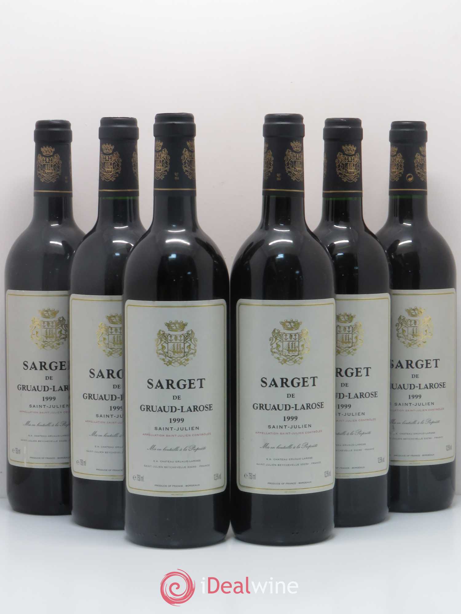 Sarget de Gruaud Larose Second Vin 1999 - Lot de 6 bouteilles - 0