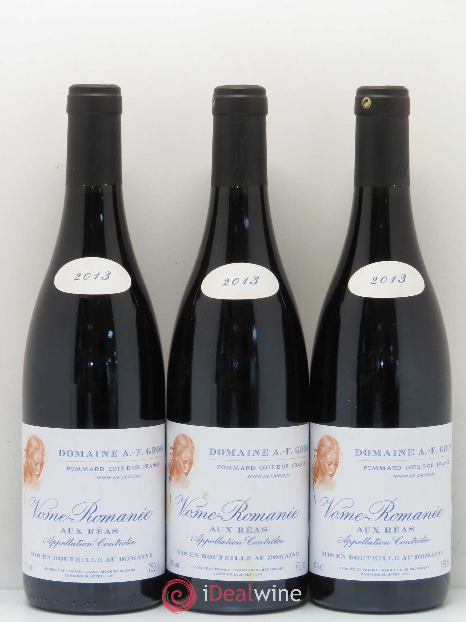 Vosne-Romanée Aux Reas A.-F. Gros 2013 - Lot de 3 bouteilles - 0