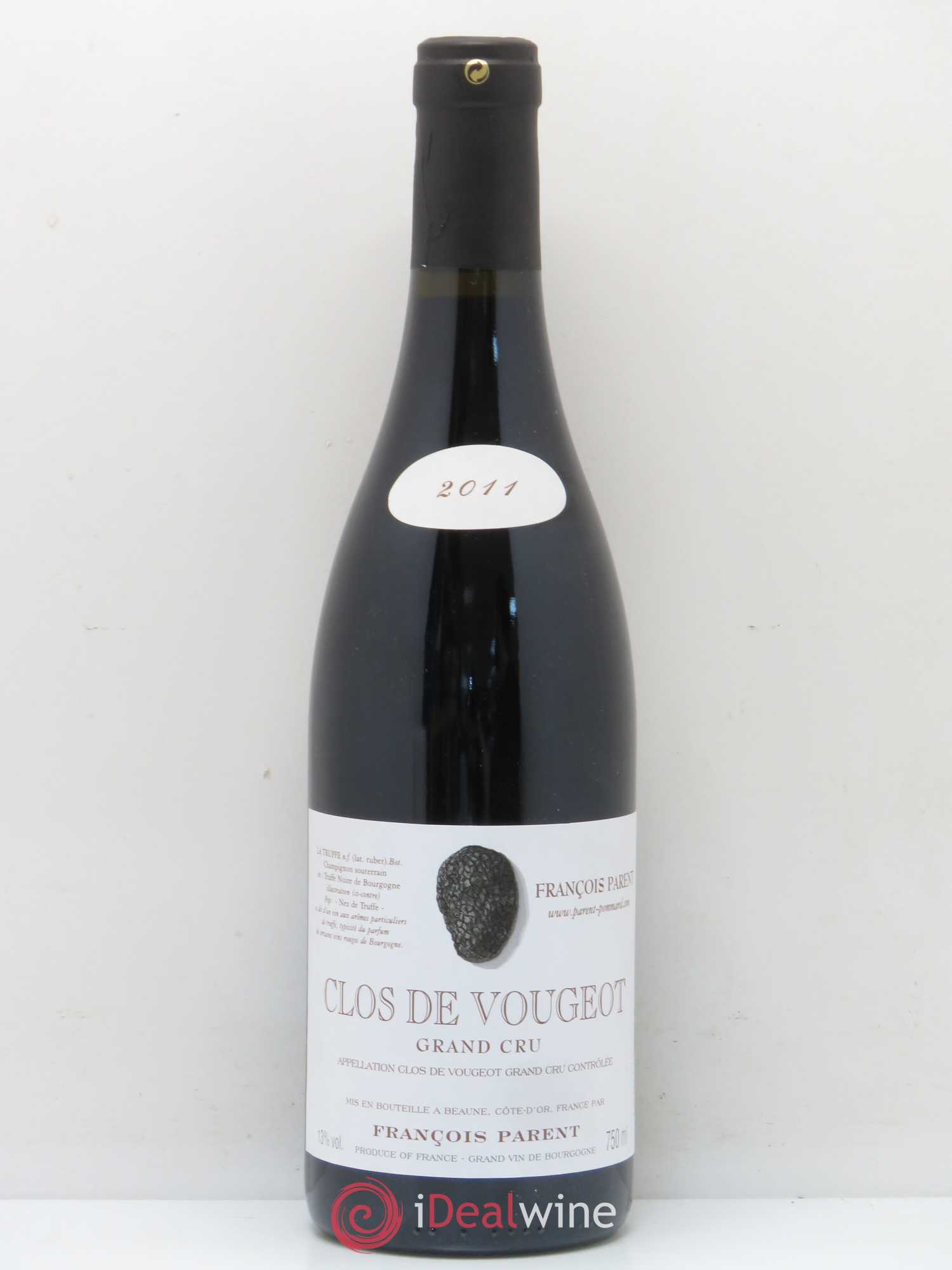 Clos de Vougeot Grand Cru Francois Parent 2011 - Lot de 1 bouteille - 0