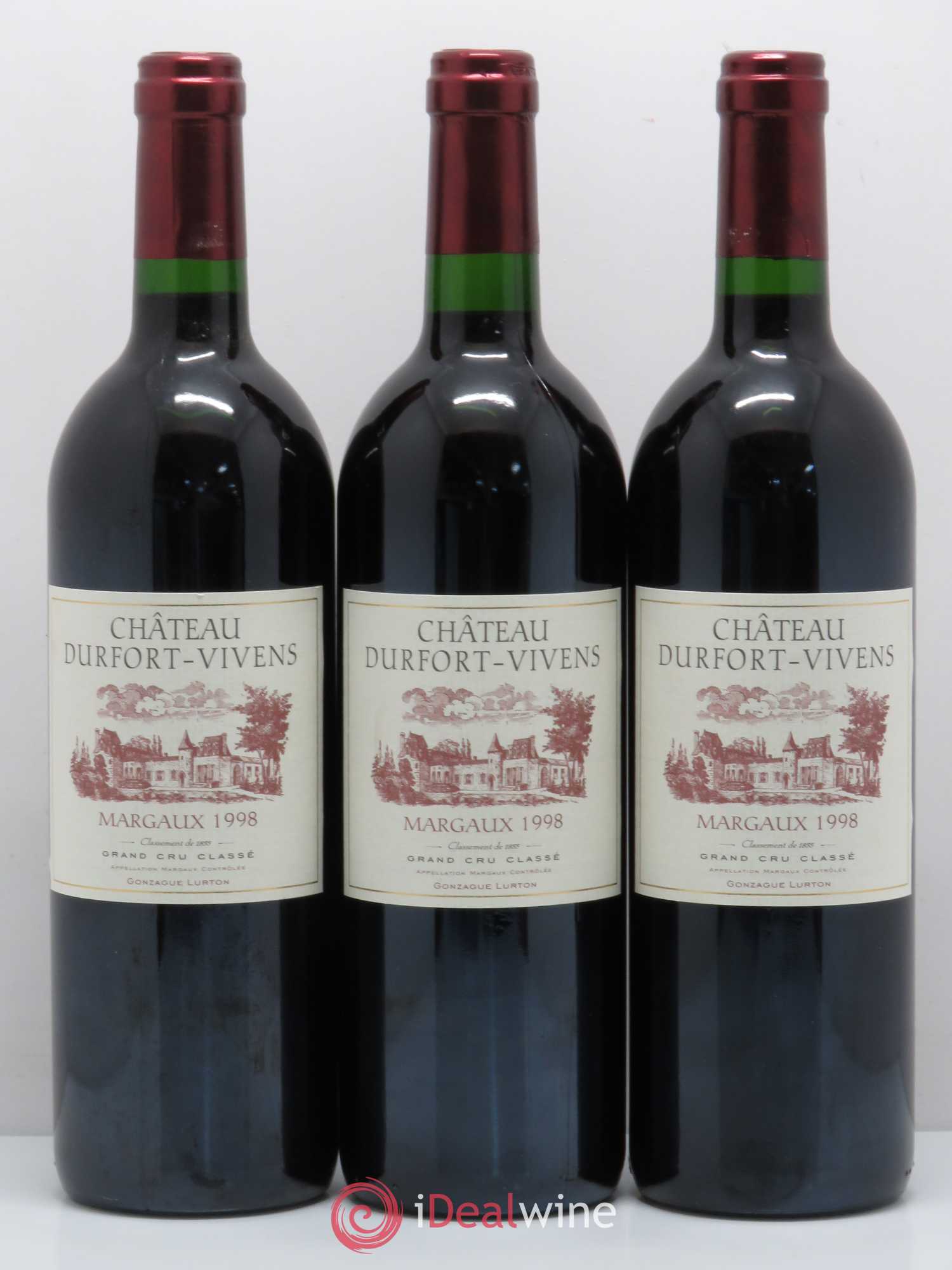Château Durfort Vivens 2ème Grand Cru Classé 1998 - Lot de 12 bouteilles - 2