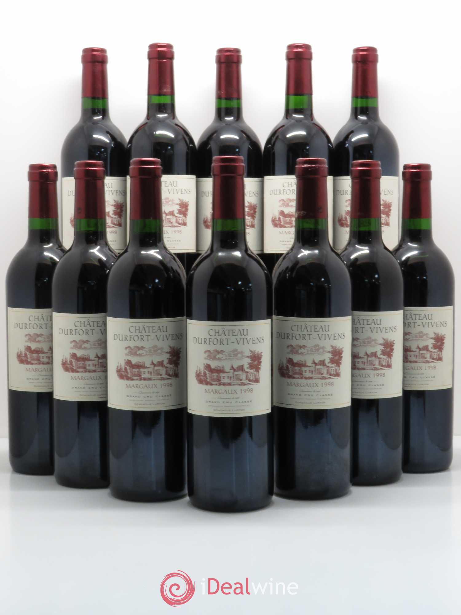 Château Durfort Vivens 2ème Grand Cru Classé 1998 - Lot de 12 bouteilles - 0