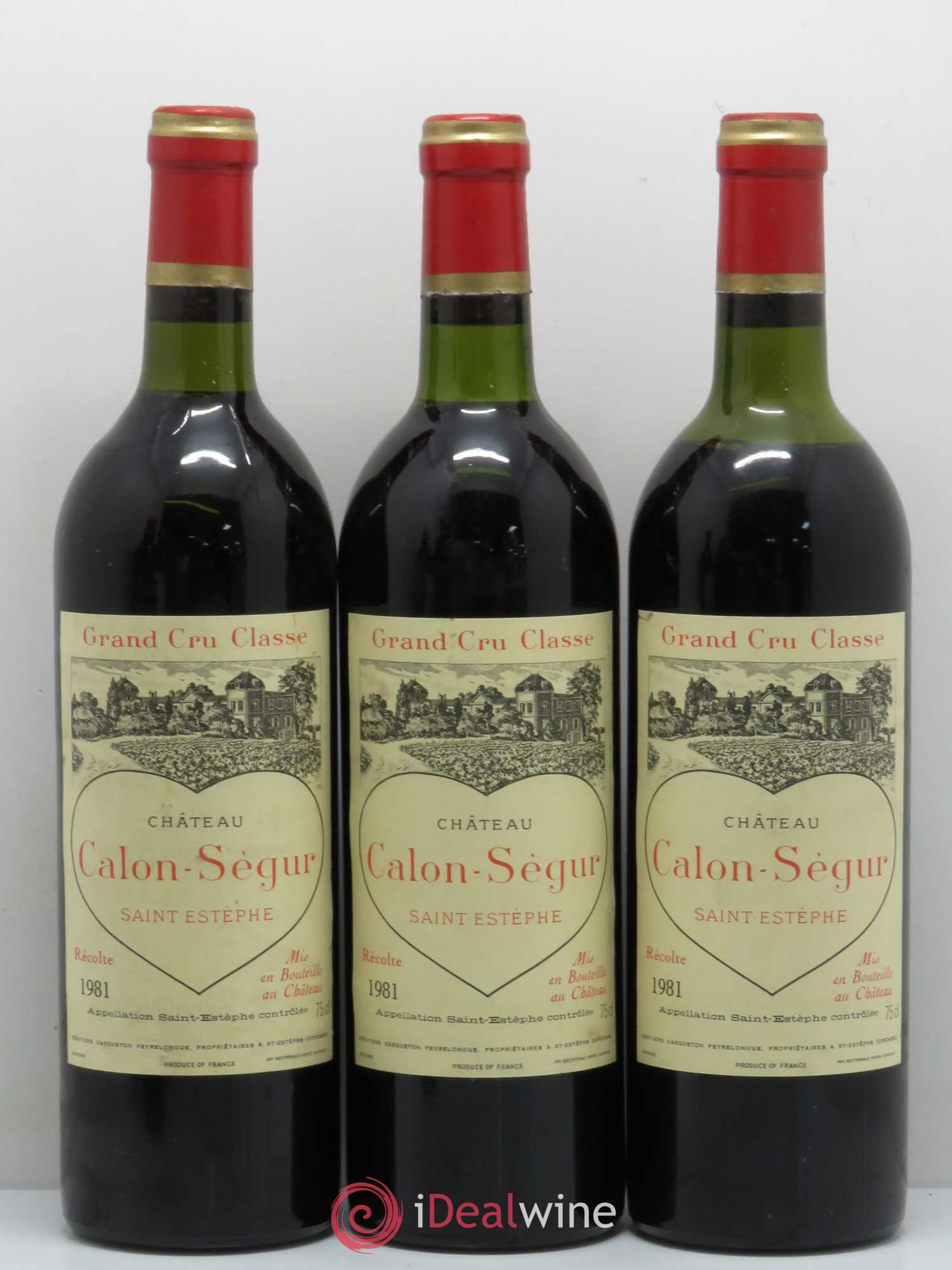 Château Calon Ségur 3ème Grand Cru Classé 1981 - Lot de 6 bouteilles - 1