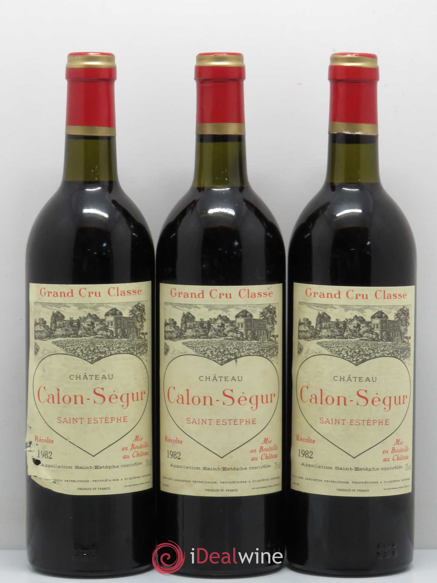 Château Calon Ségur 3ème Grand Cru Classé 1982 - Lot de 12 bouteilles - 1