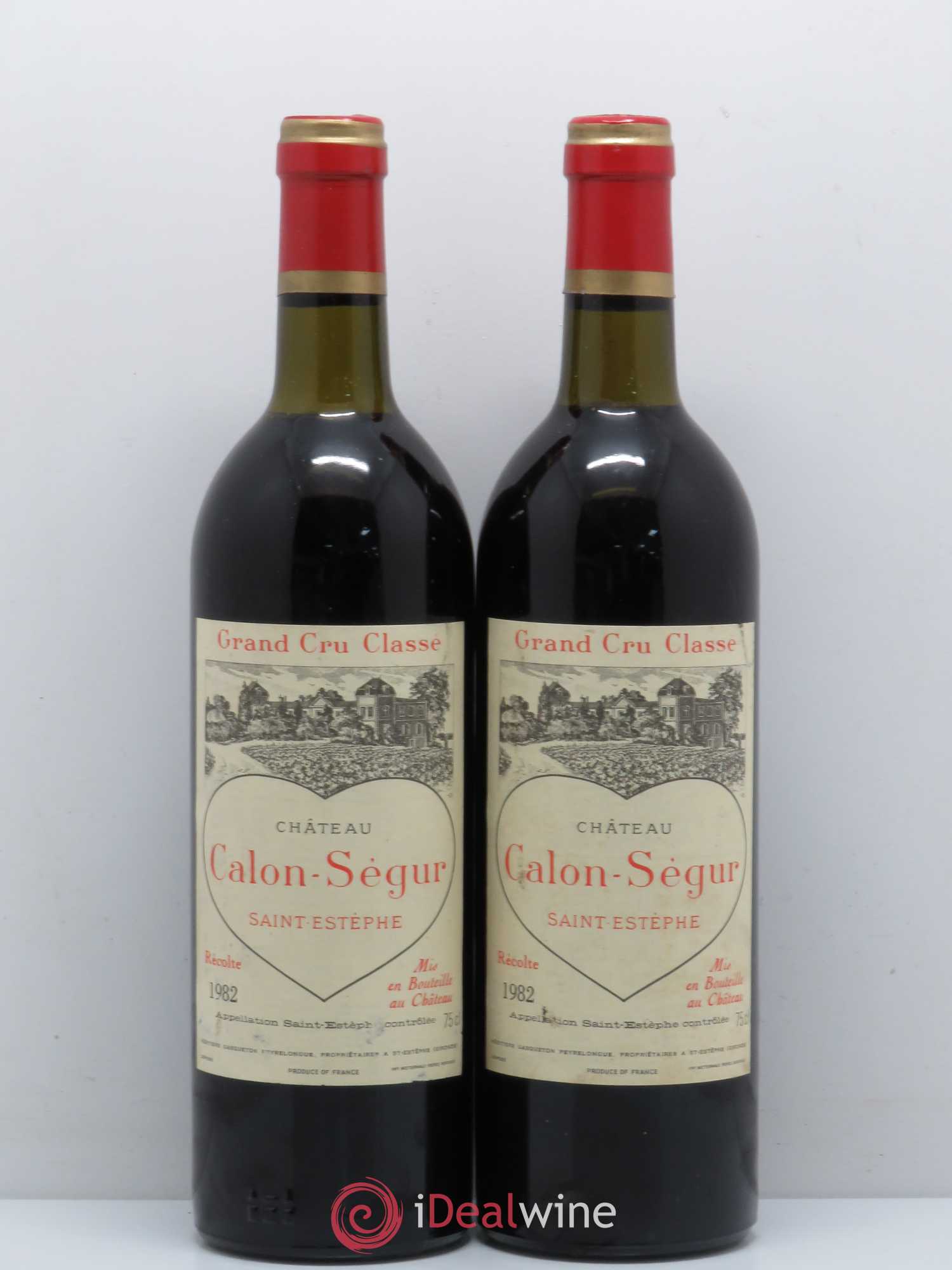 Château Calon Ségur 3ème Grand Cru Classé 1982 - Lot de 2 bouteilles - 0