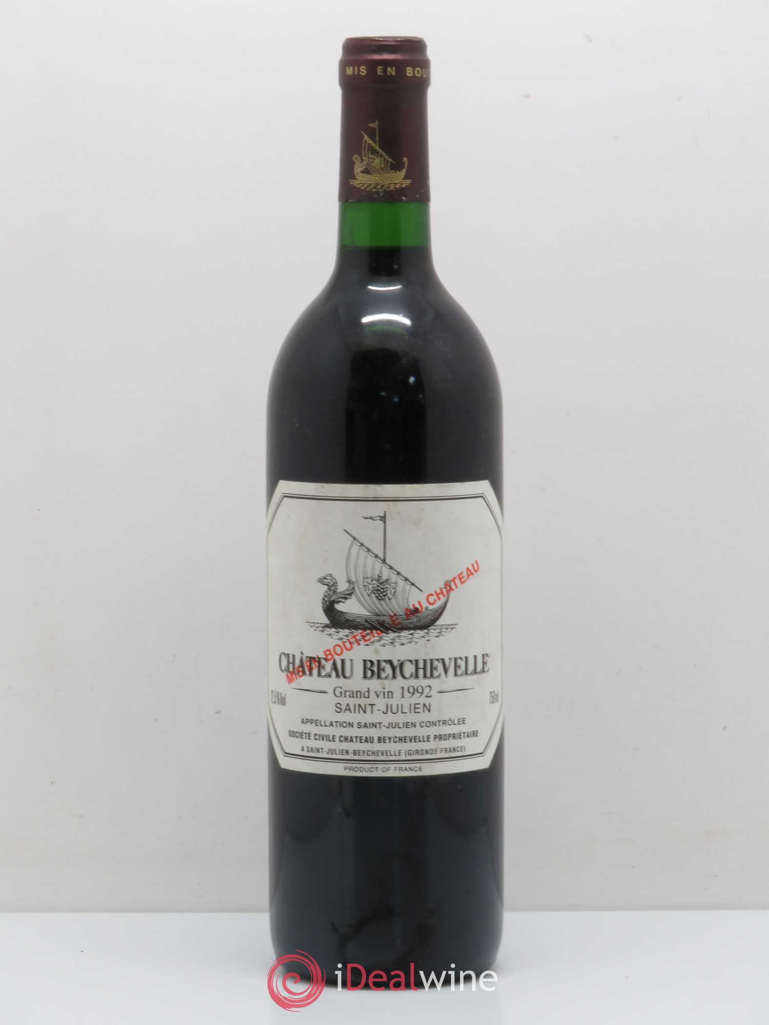 Château Beychevelle 4ème Grand Cru Classé 1992 - Lot de 1 bouteille - 0